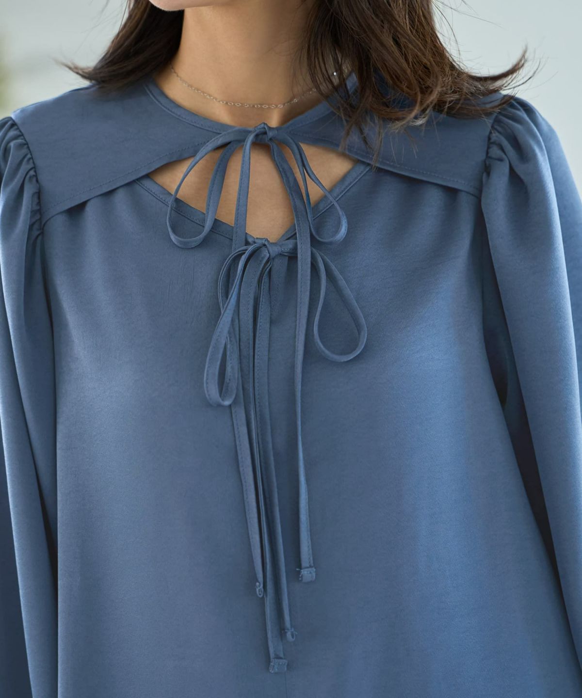 着用イメージ 168㎝　ニュアンスブルー