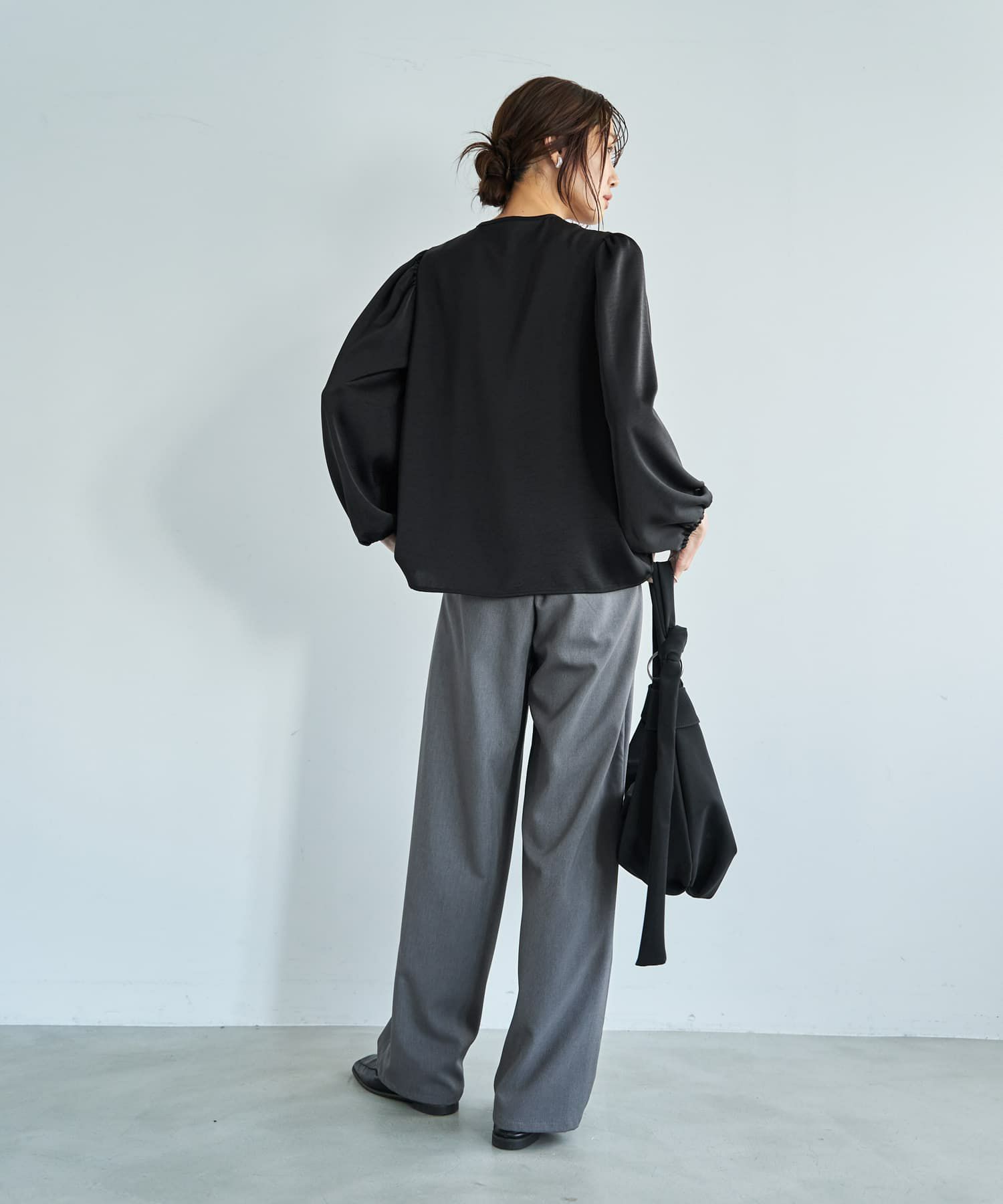 着用イメージ 165cm ブラック