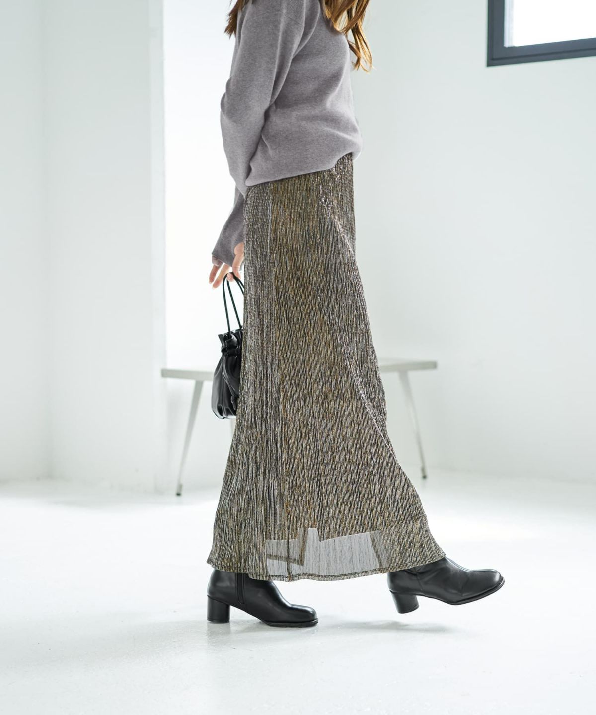 着用イメージ 166cm ノワールブラウン 02サイズ