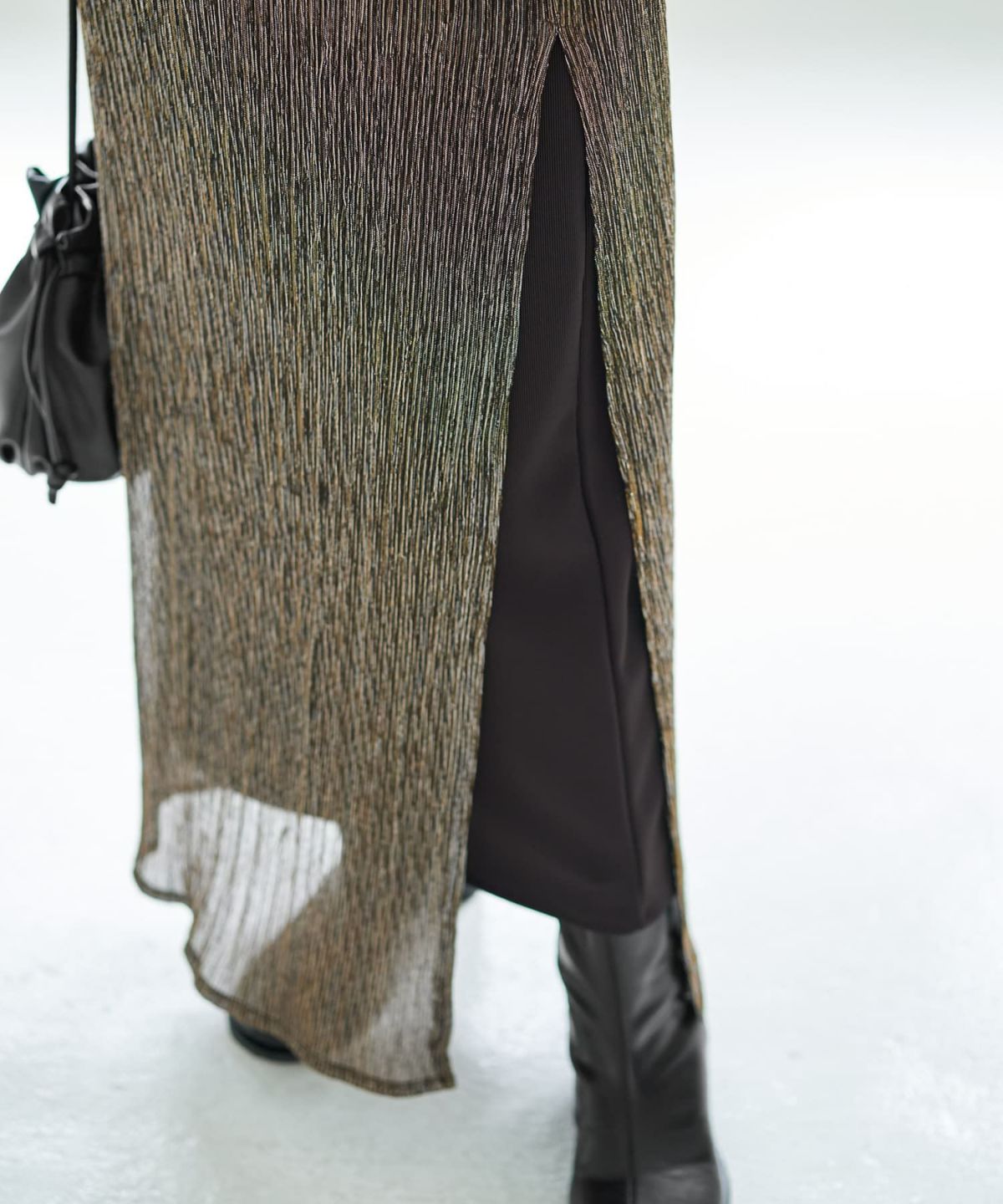 着用イメージ 166cm ノワールブラウン 02サイズ