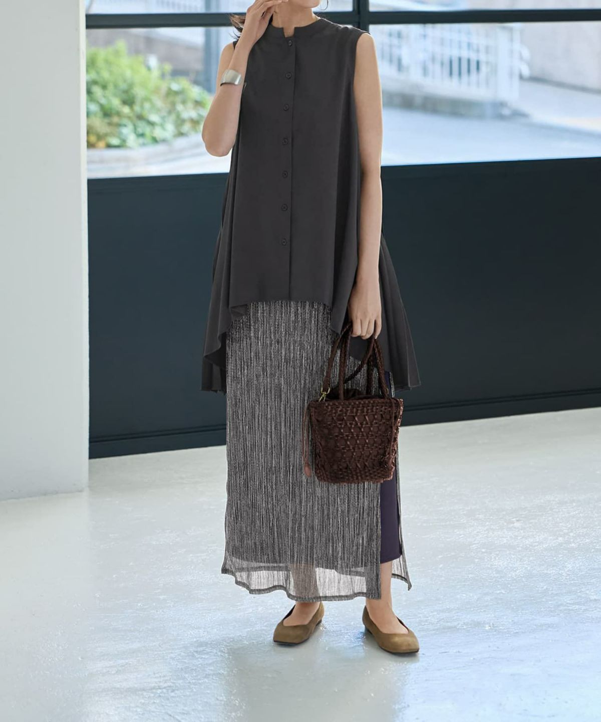 着用イメージ 168cm チャコール 02サイズ