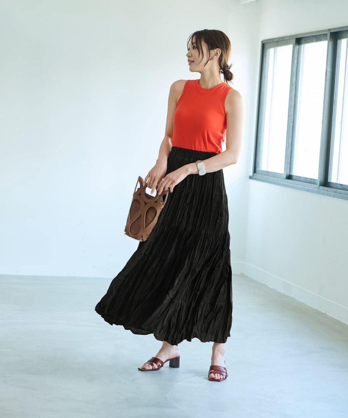 着用イメージ 166cm ブラック