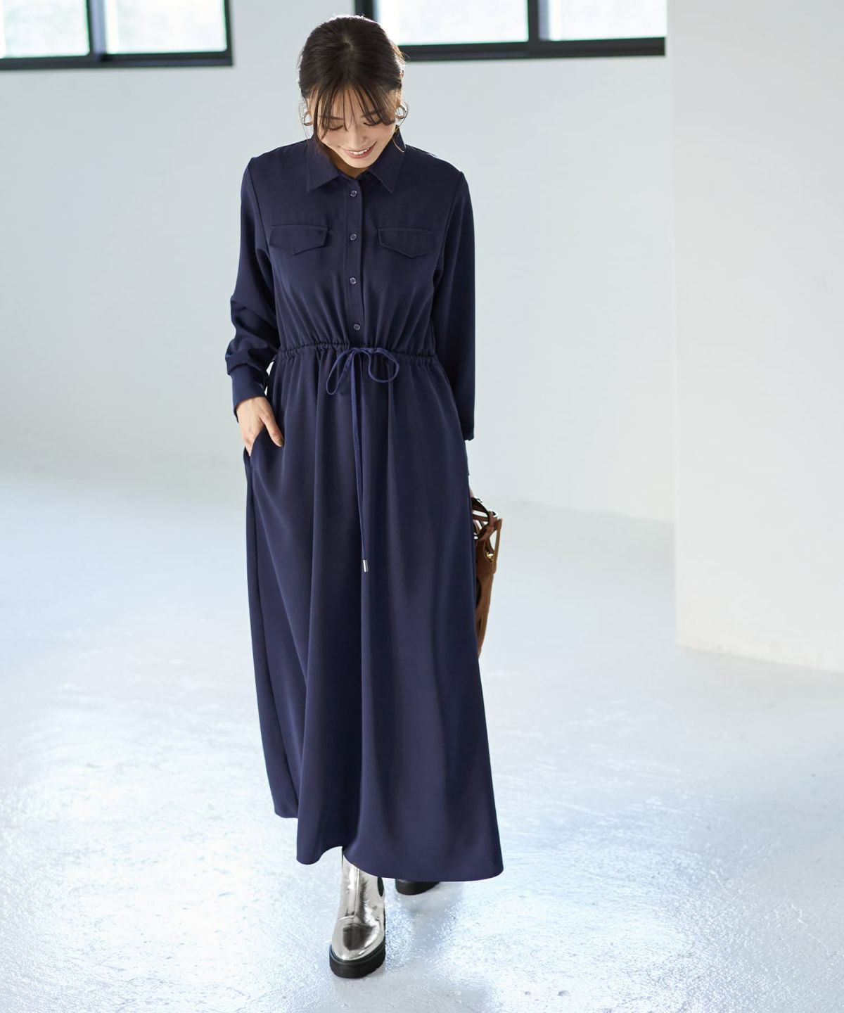 着用イメージ 166cm 02サイズ ネイビー