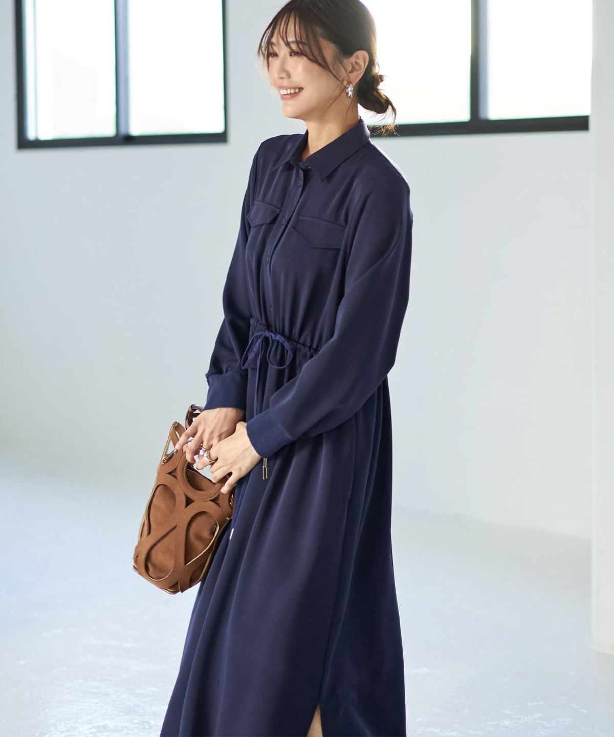 着用イメージ 166cm 02サイズ ネイビー