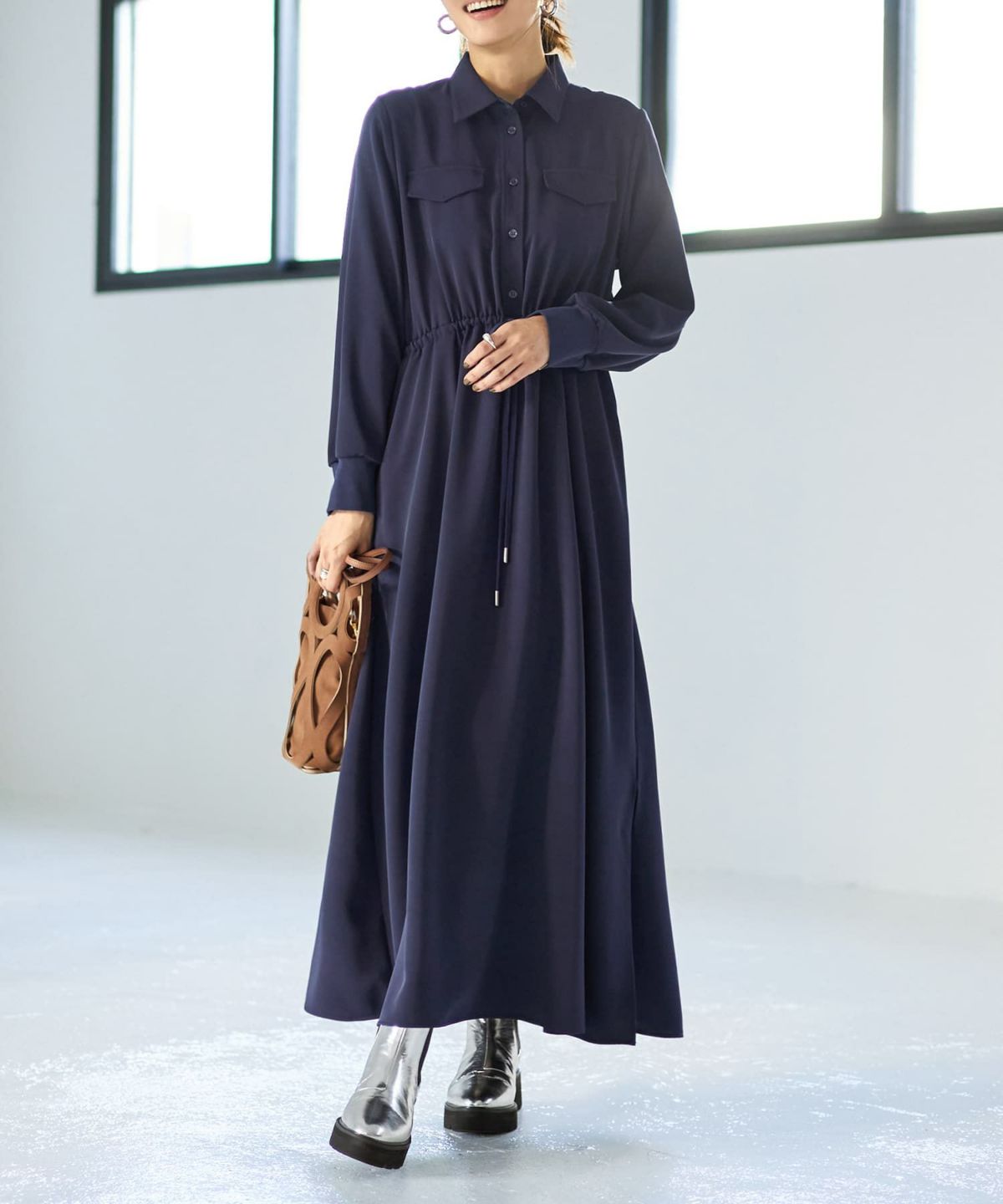 着用イメージ 166cm 02サイズ ネイビー