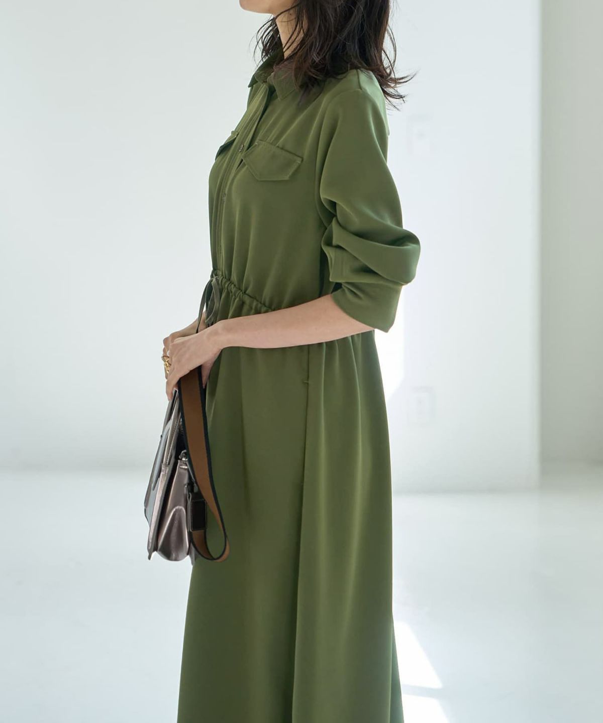 着用イメージ 168cm 02サイズ グリーンティー