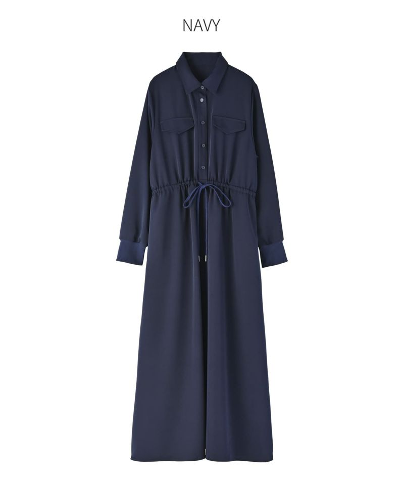 LUXE】ウエストマークシャツワンピース | おしゃれな大人レディース