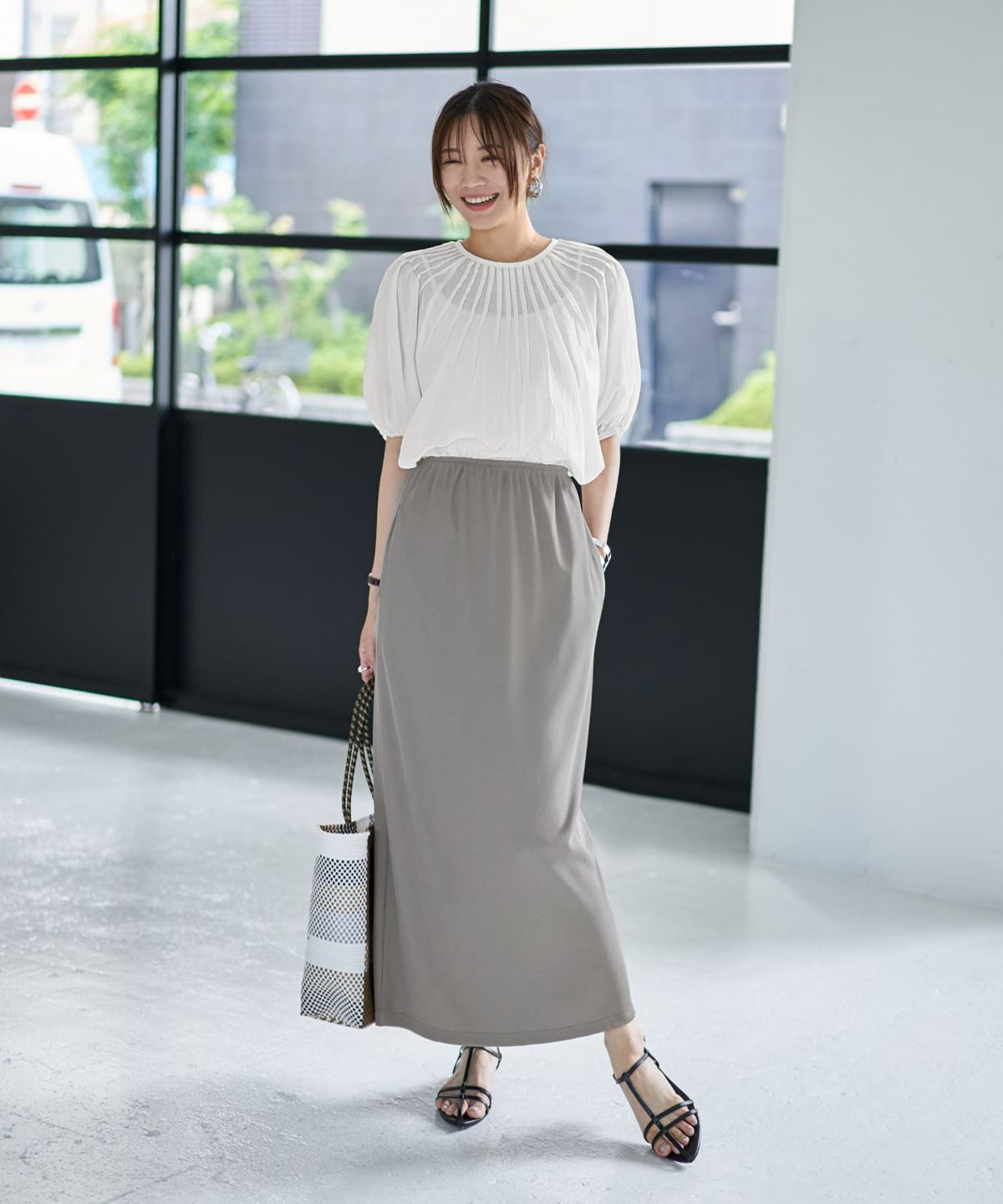 着用イメージ 166cm 02サイズ グレー