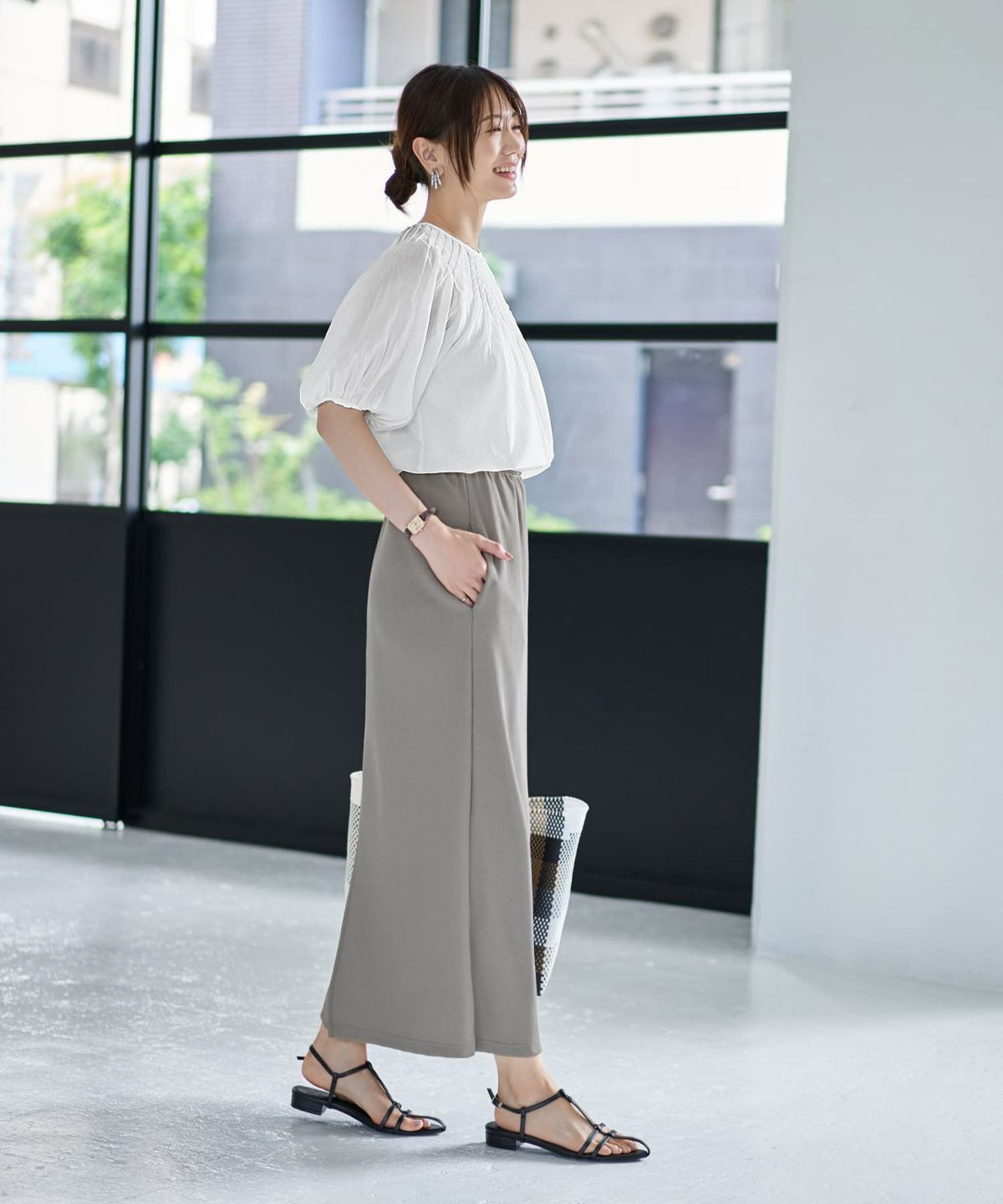 着用イメージ 166cm 02サイズ グレー