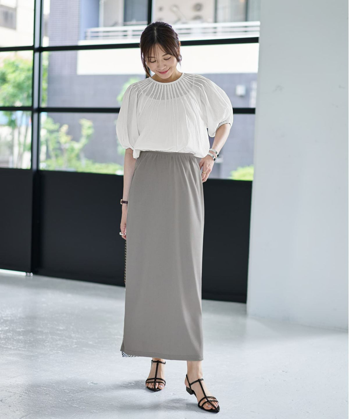 着用イメージ 166cm 02サイズ グレー