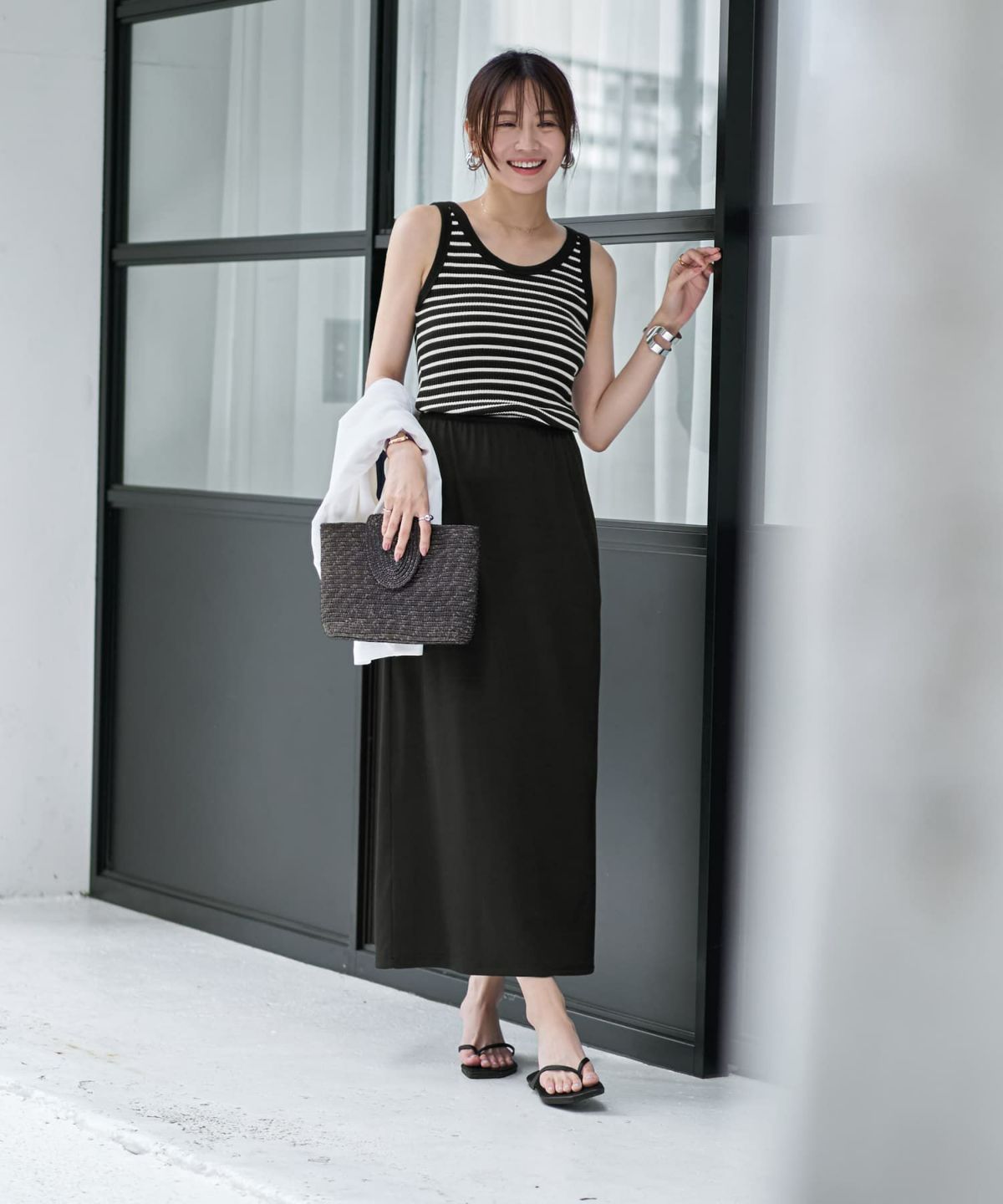 着用イメージ 166cm 02サイズ ブラック