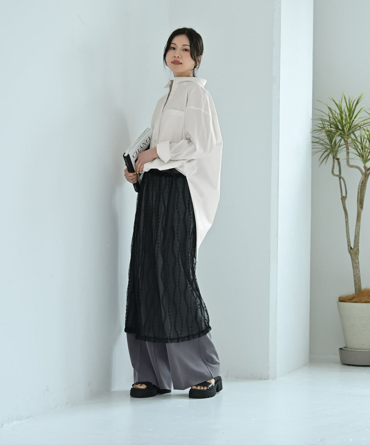 着用イメージ 170cm ブラック