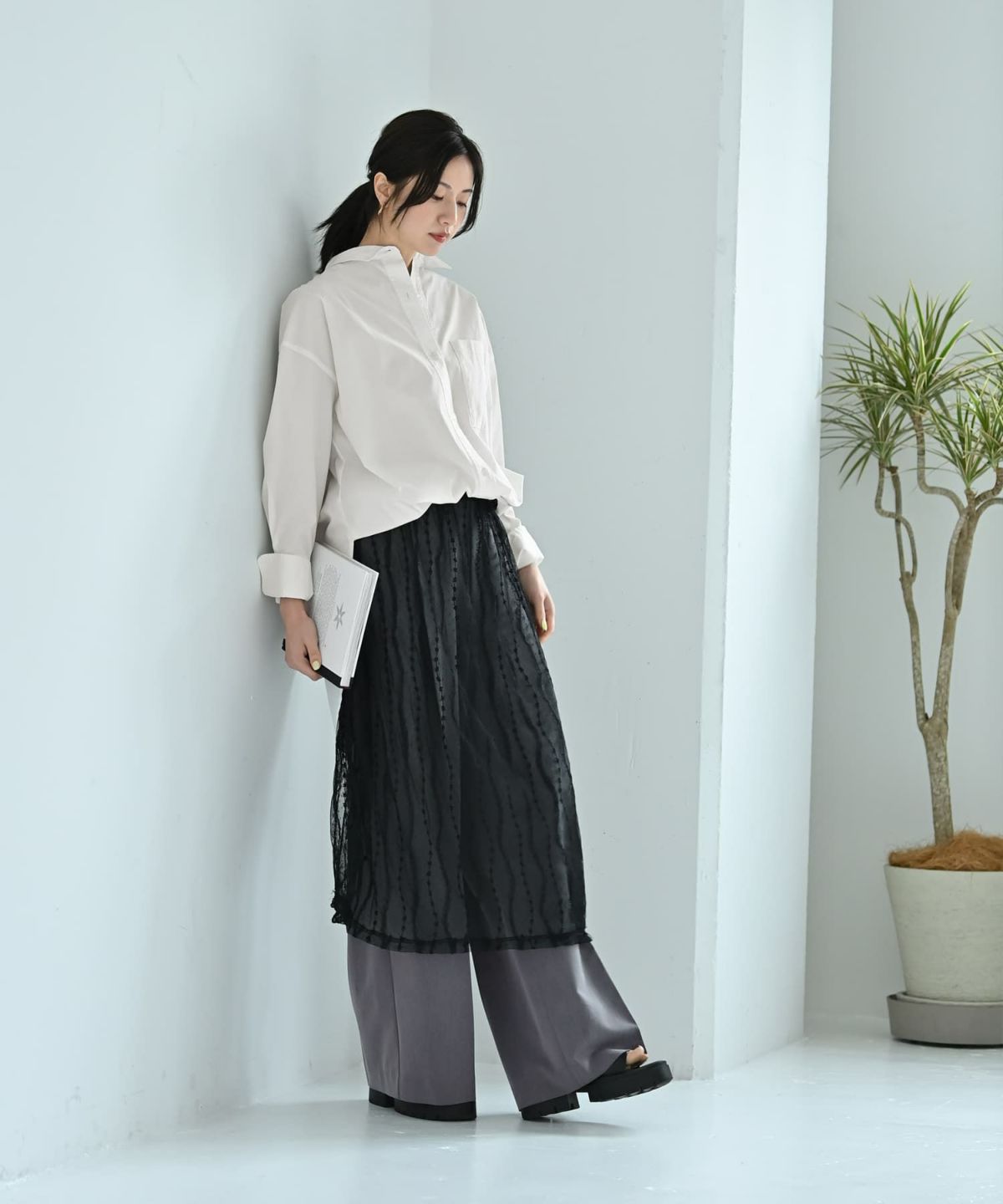 着用イメージ 170cm ブラック