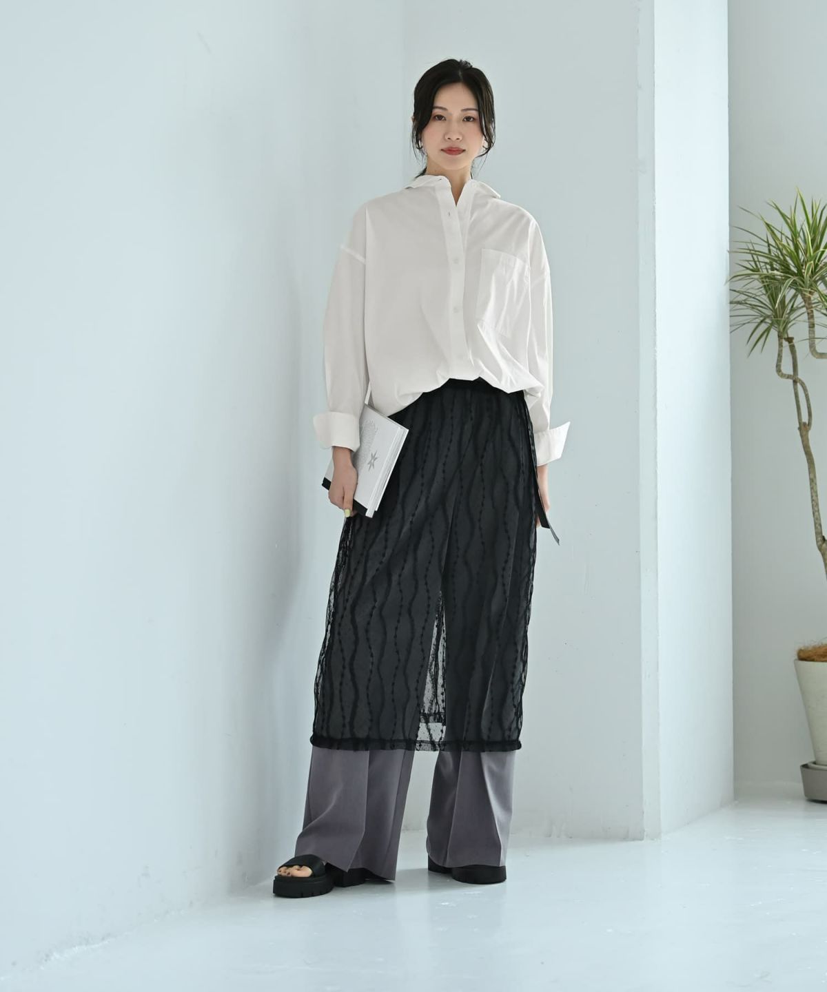 着用イメージ 170cm ブラック