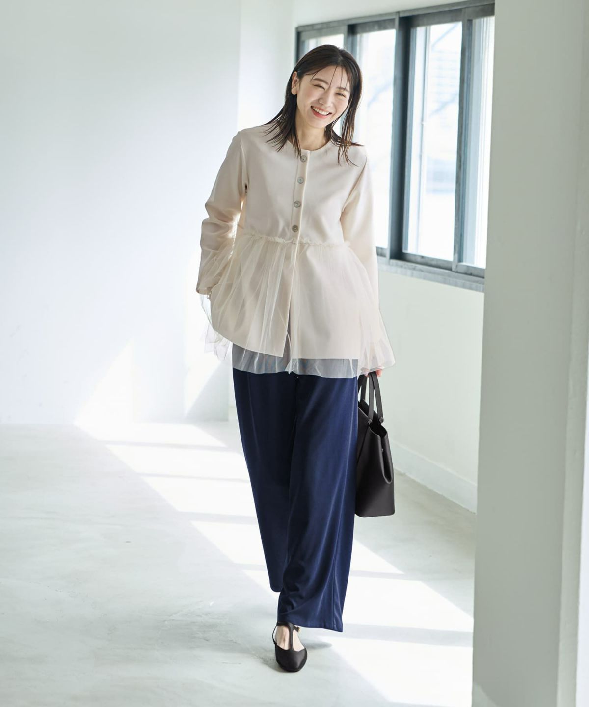 着用イメージ 166cm バニラ