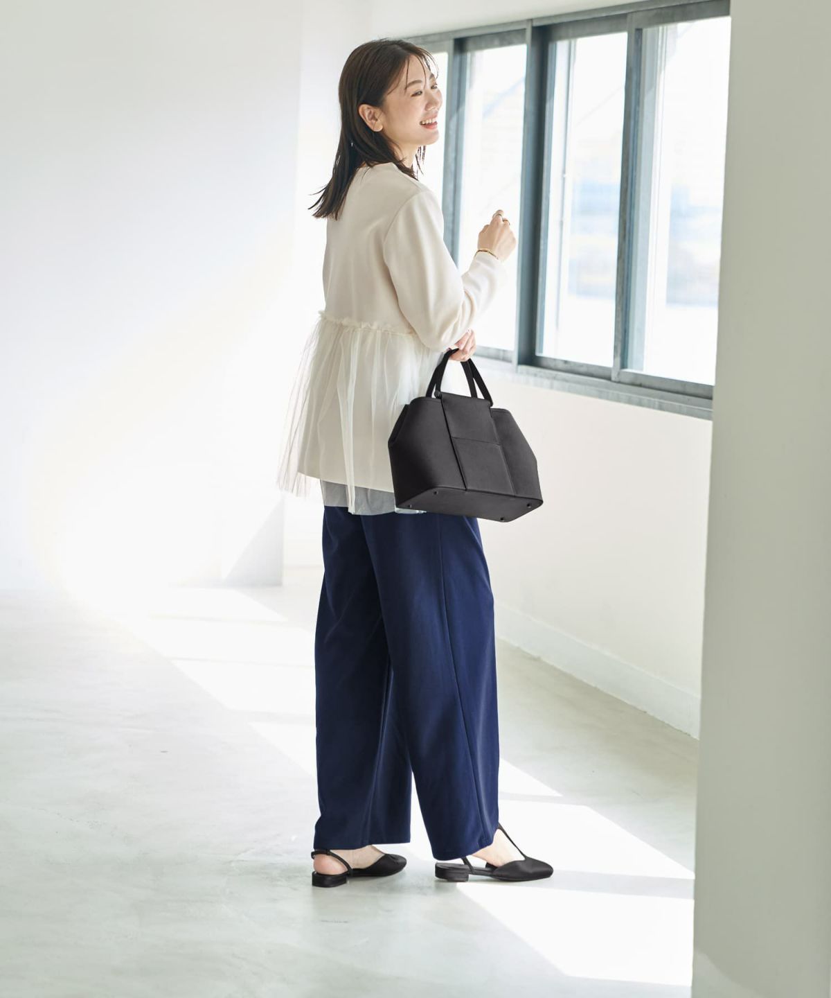 着用イメージ 166cm バニラ