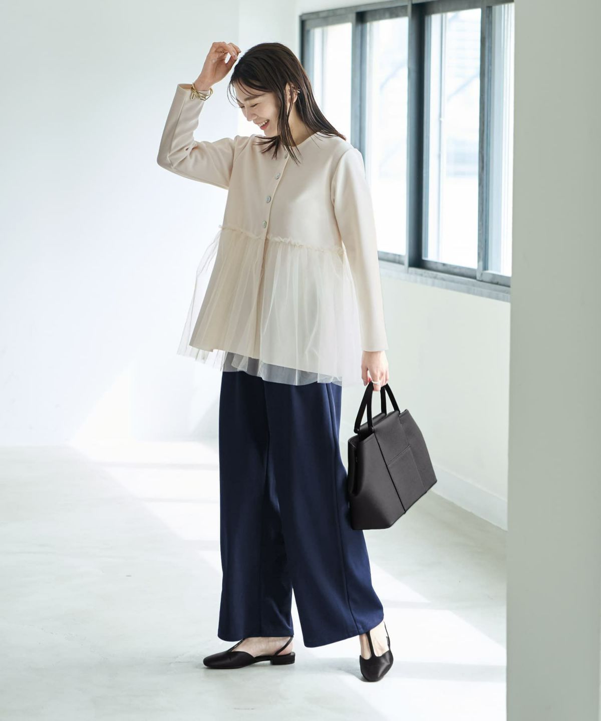 着用イメージ 166cm バニラ