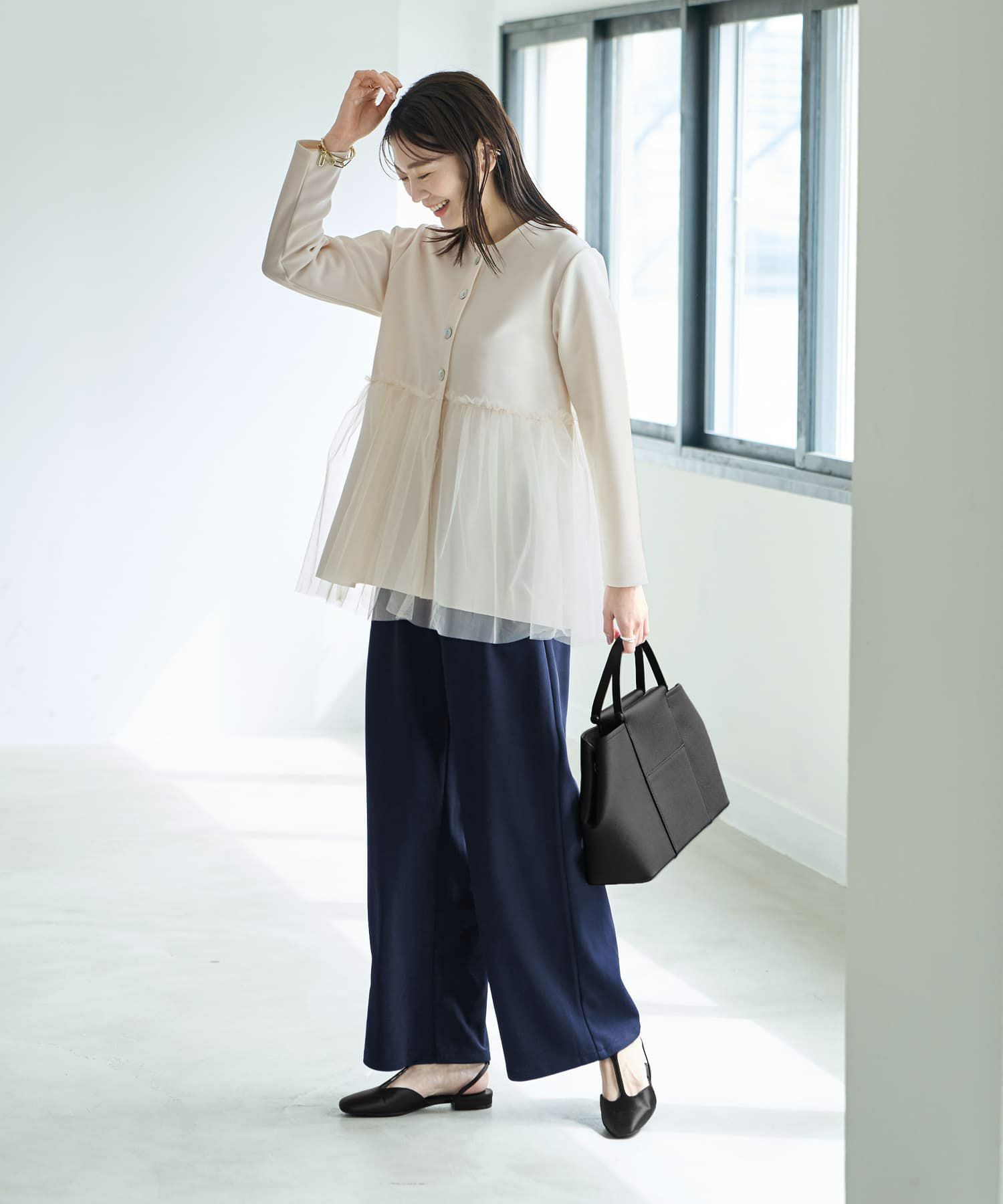 着用イメージ 166cm バニラ