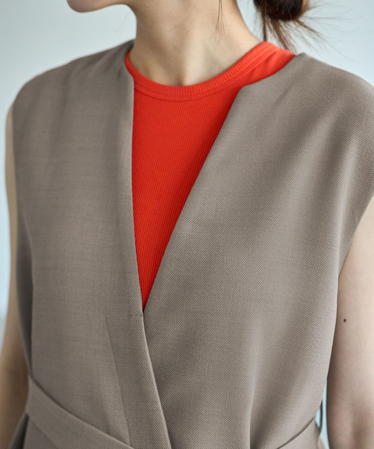 着用イメージ 166cm サンドベージュ