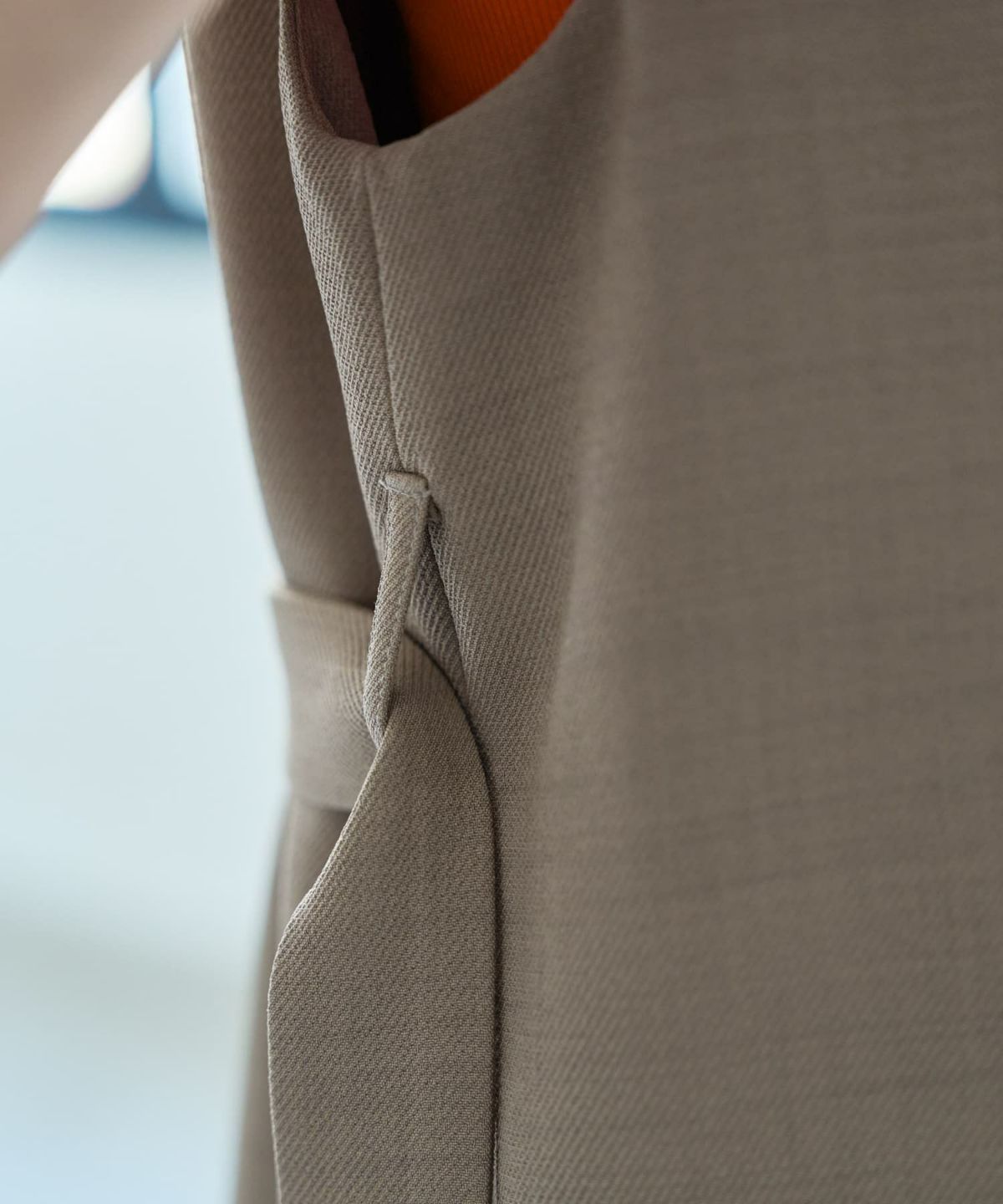 着用イメージ 166cm サンドベージュ