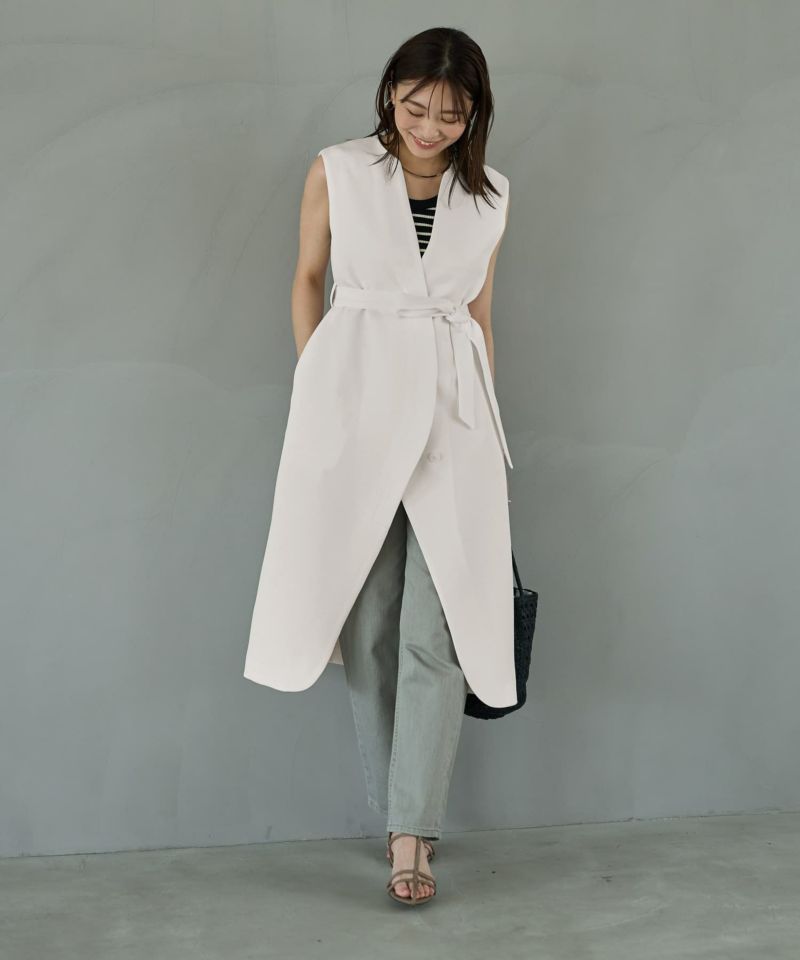 yuuさん専用　デプレ　ロングジレ LUXE】フロントカーブロングジレ | おしゃれな大人レディース