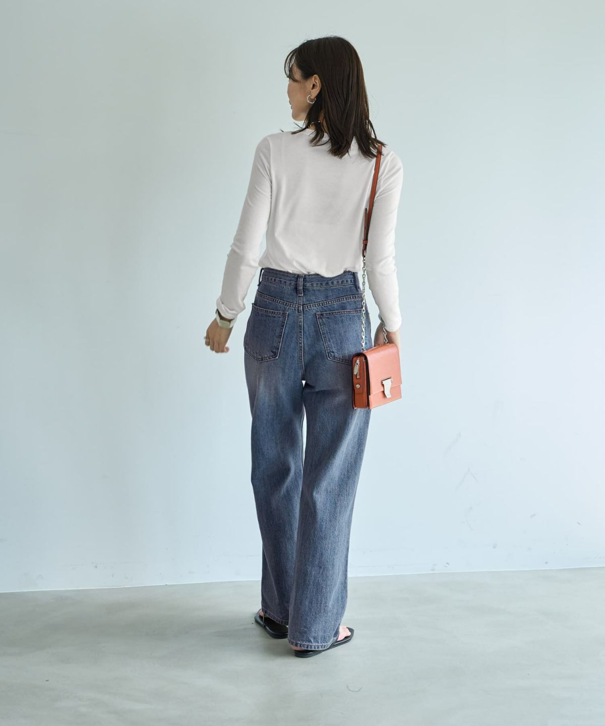 着用イメージ 166cm ホワイト