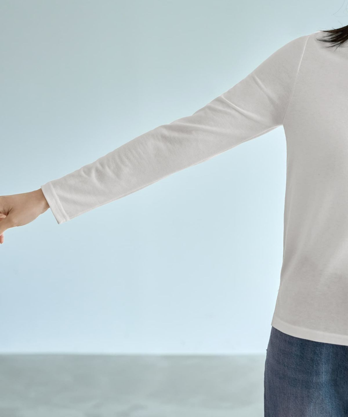 着用イメージ 166cm ホワイト