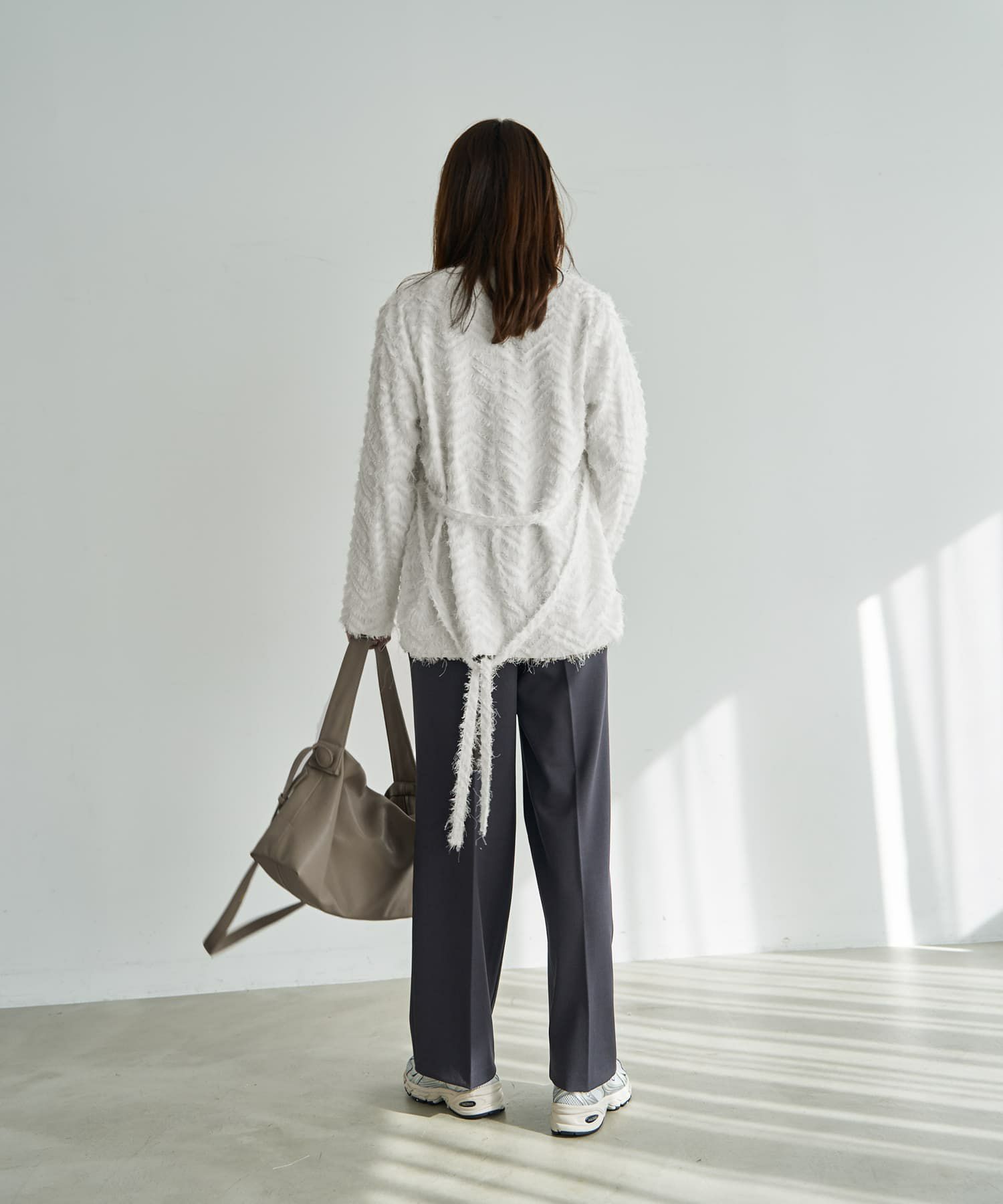着用イメージ　168cm ホワイト