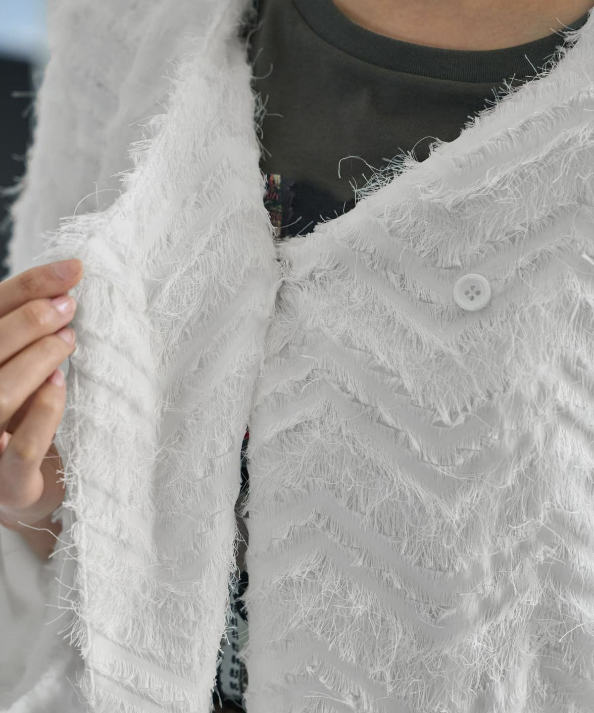 着用イメージ　168cm ホワイト