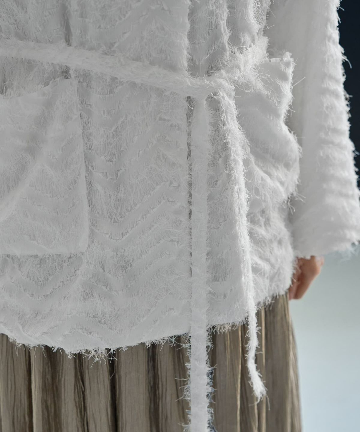 着用イメージ　168cm ホワイト