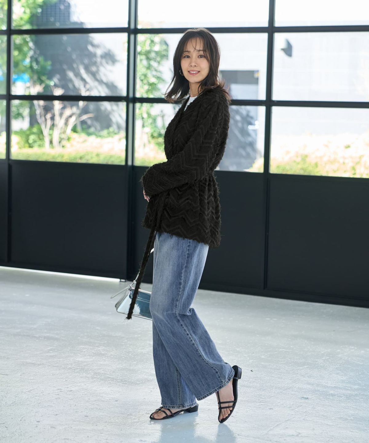 着用イメージ　168cm ブラック