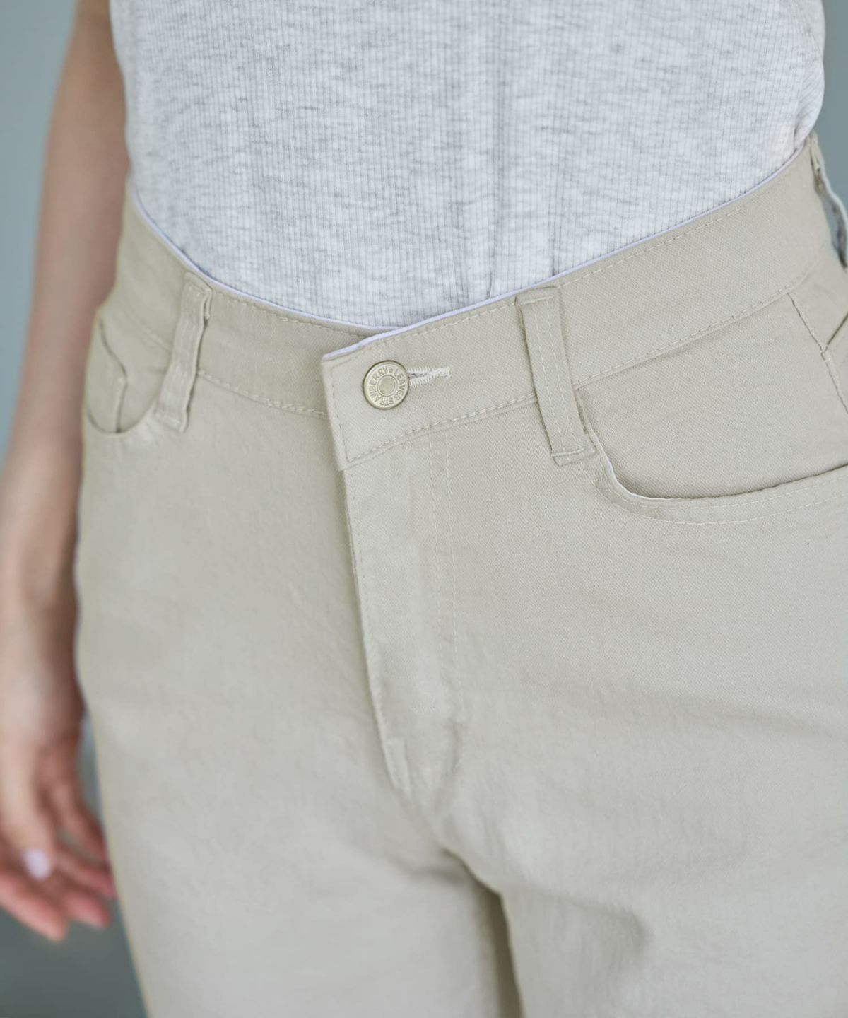 着用イメージ 166cm Sサイズ グレージュ