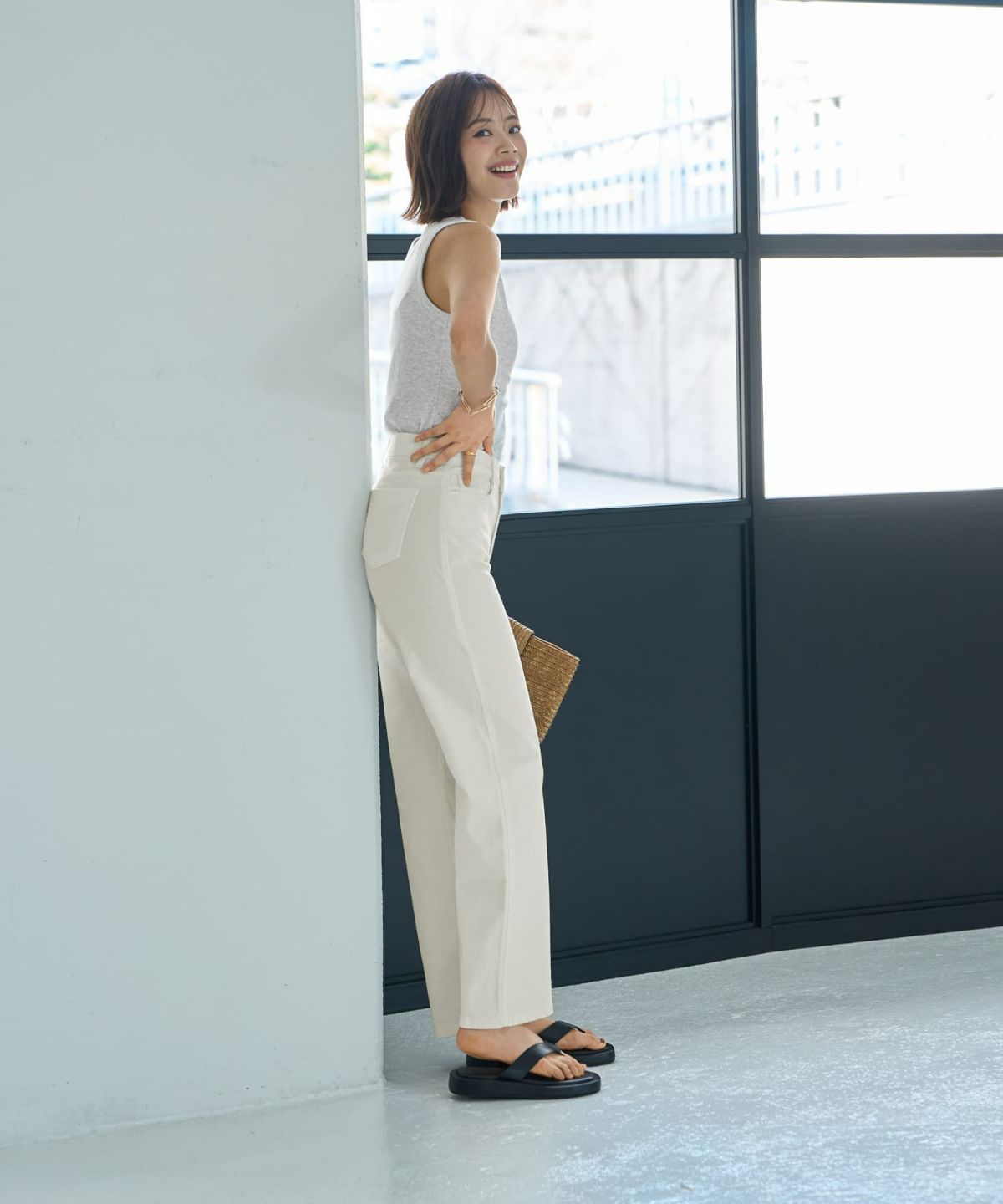 着用イメージ 167cm Sサイズ ホワイト