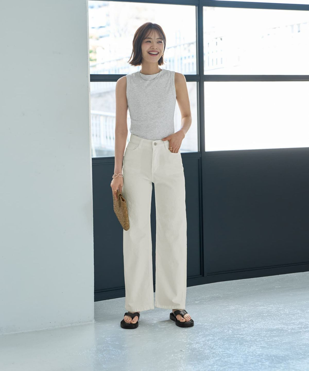 着用イメージ 167cm Sサイズ ホワイト