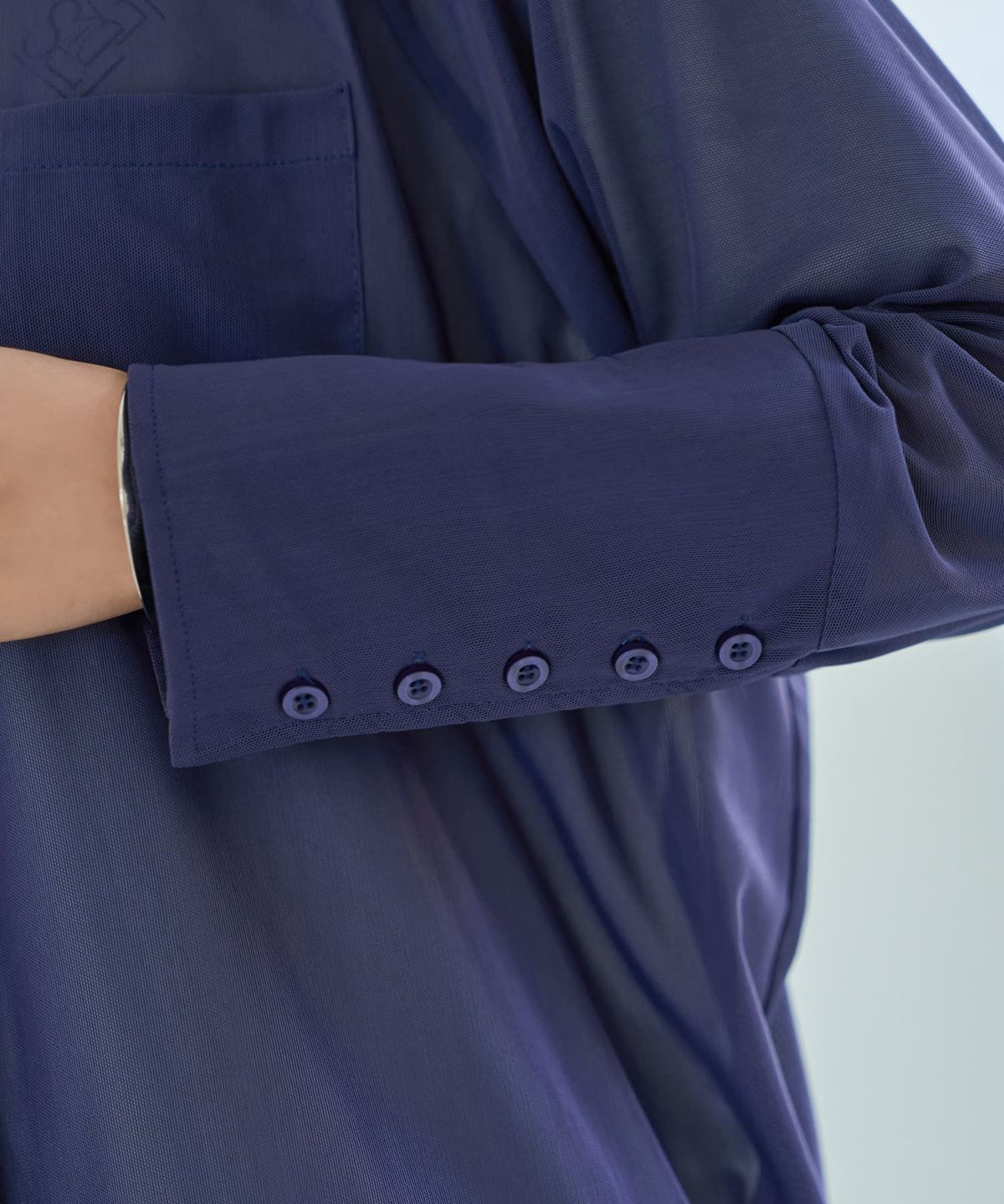 着用イメージ 167cm ネイビー