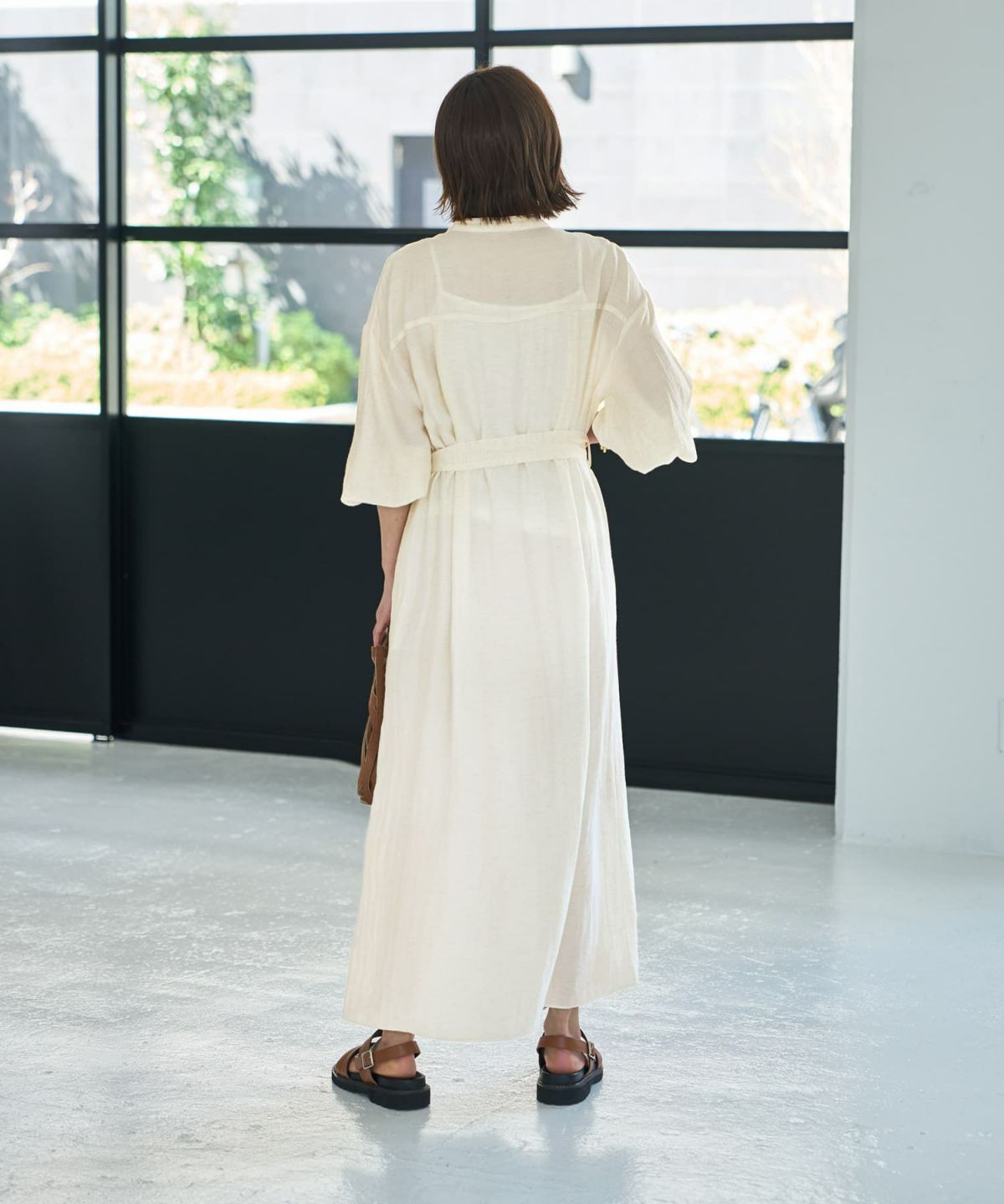 着用イメージ　167cm 02サイズ エクリュ