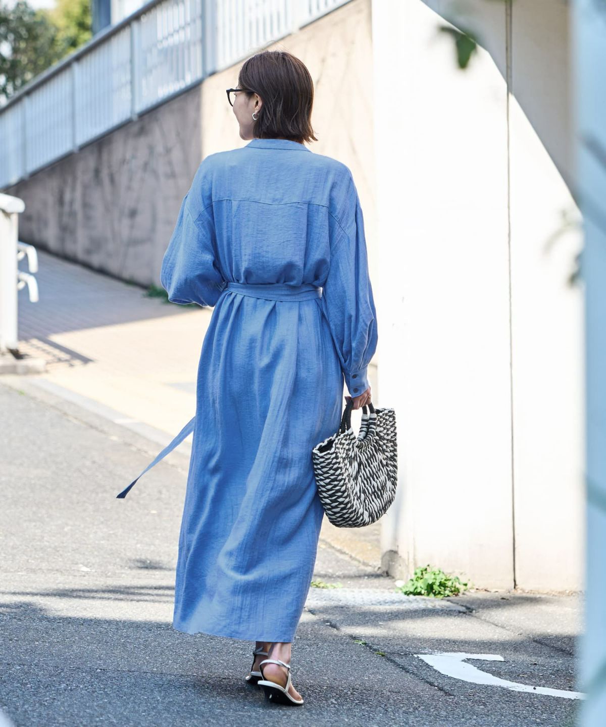 着用イメージ　167cm 02サイズ ブルー