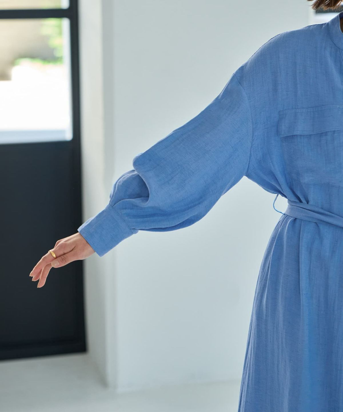 着用イメージ　167cm 02サイズ ブルー