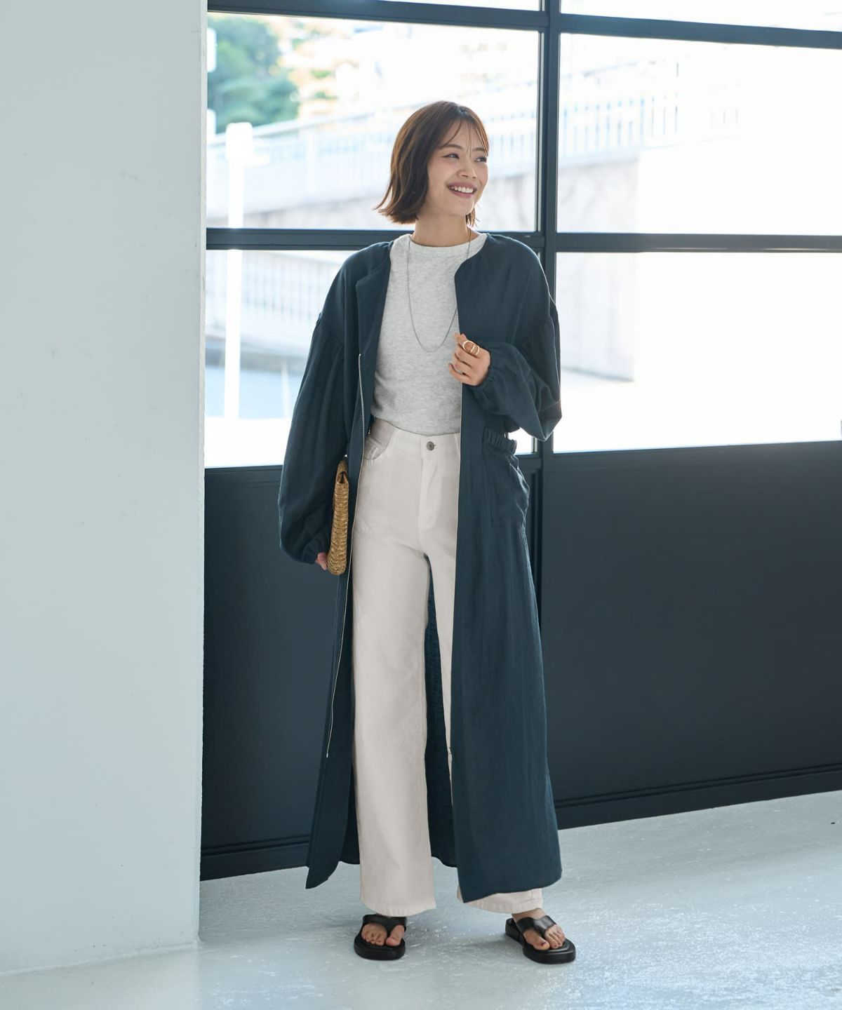 着用イメージ　167cm 02サイズ ネイビー