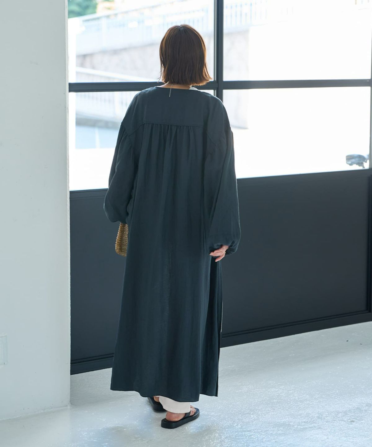 着用イメージ　167cm 02サイズ ネイビー