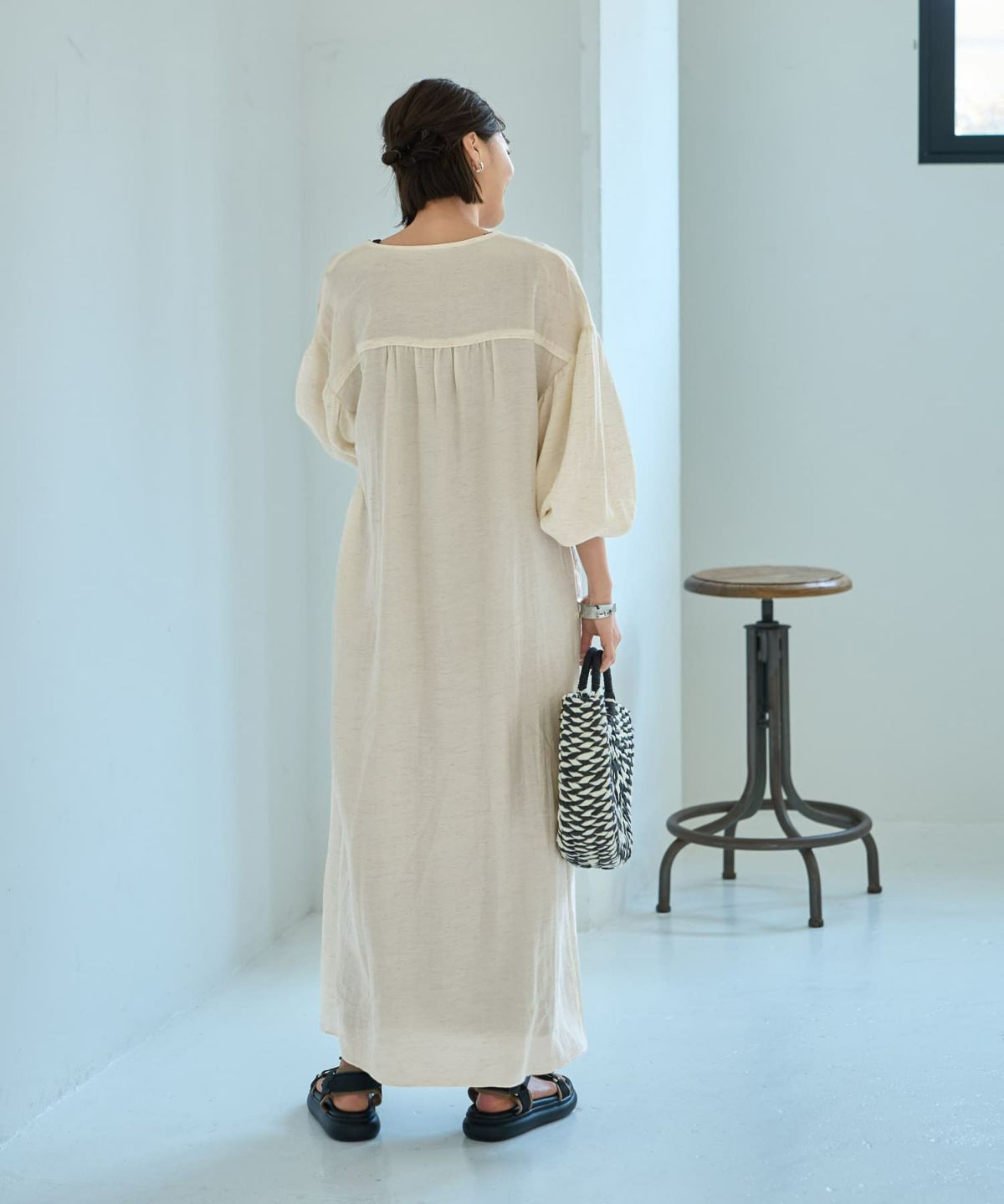 着用イメージ　167cm 02サイズ エクリュ