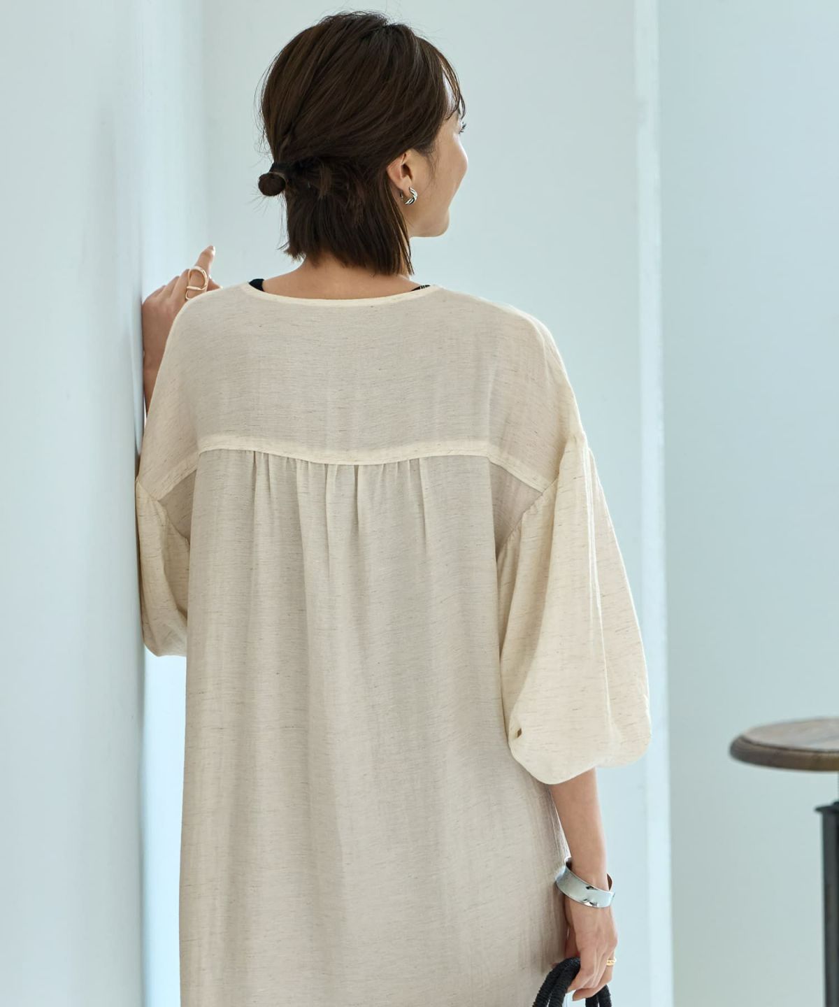 着用イメージ　167cm 02サイズ エクリュ