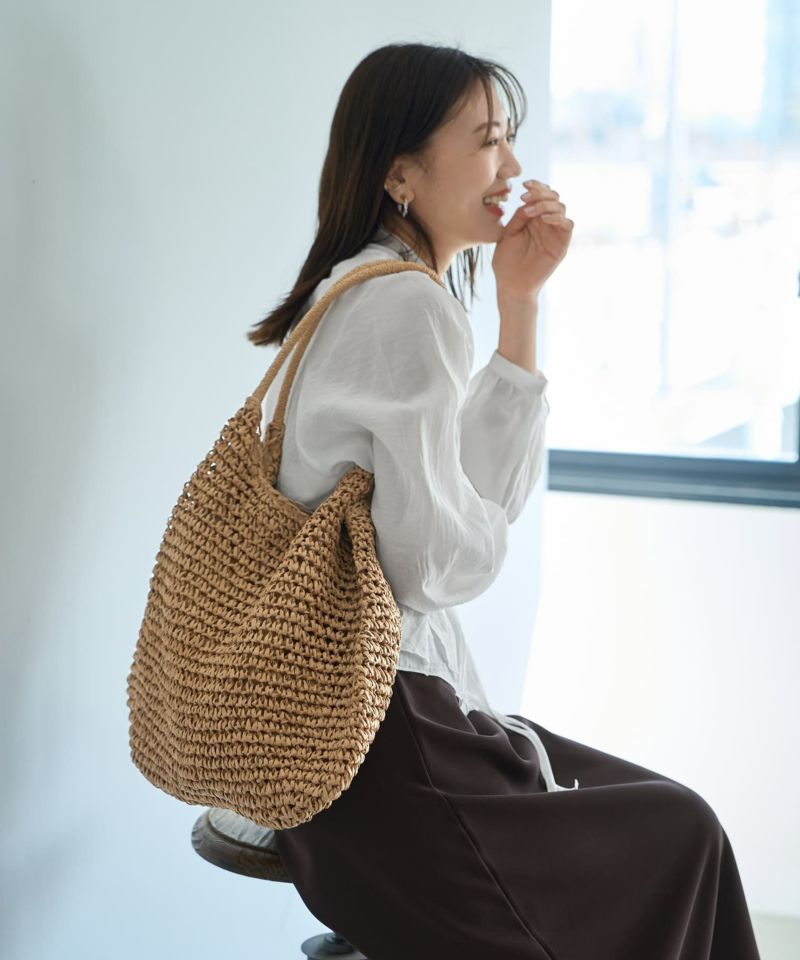 入荷now 安全 軽くてこなれたペーパー素材トートバッグ | おしゃれな大人 バッグ