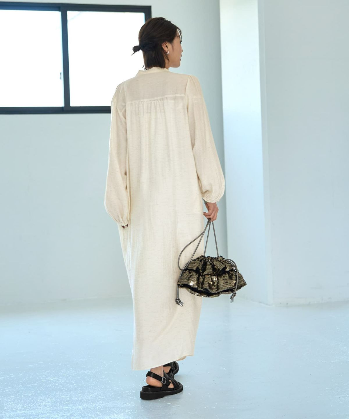 着用イメージ　167cm 02サイズ　エクリュ