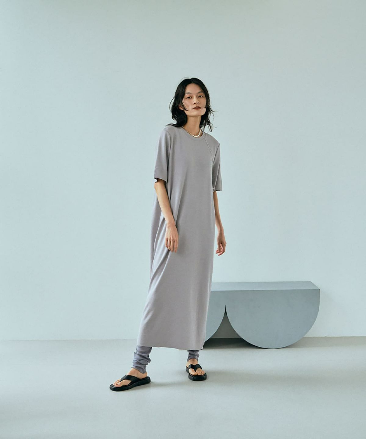 着用イメージ 170cm Lサイズ GRAY