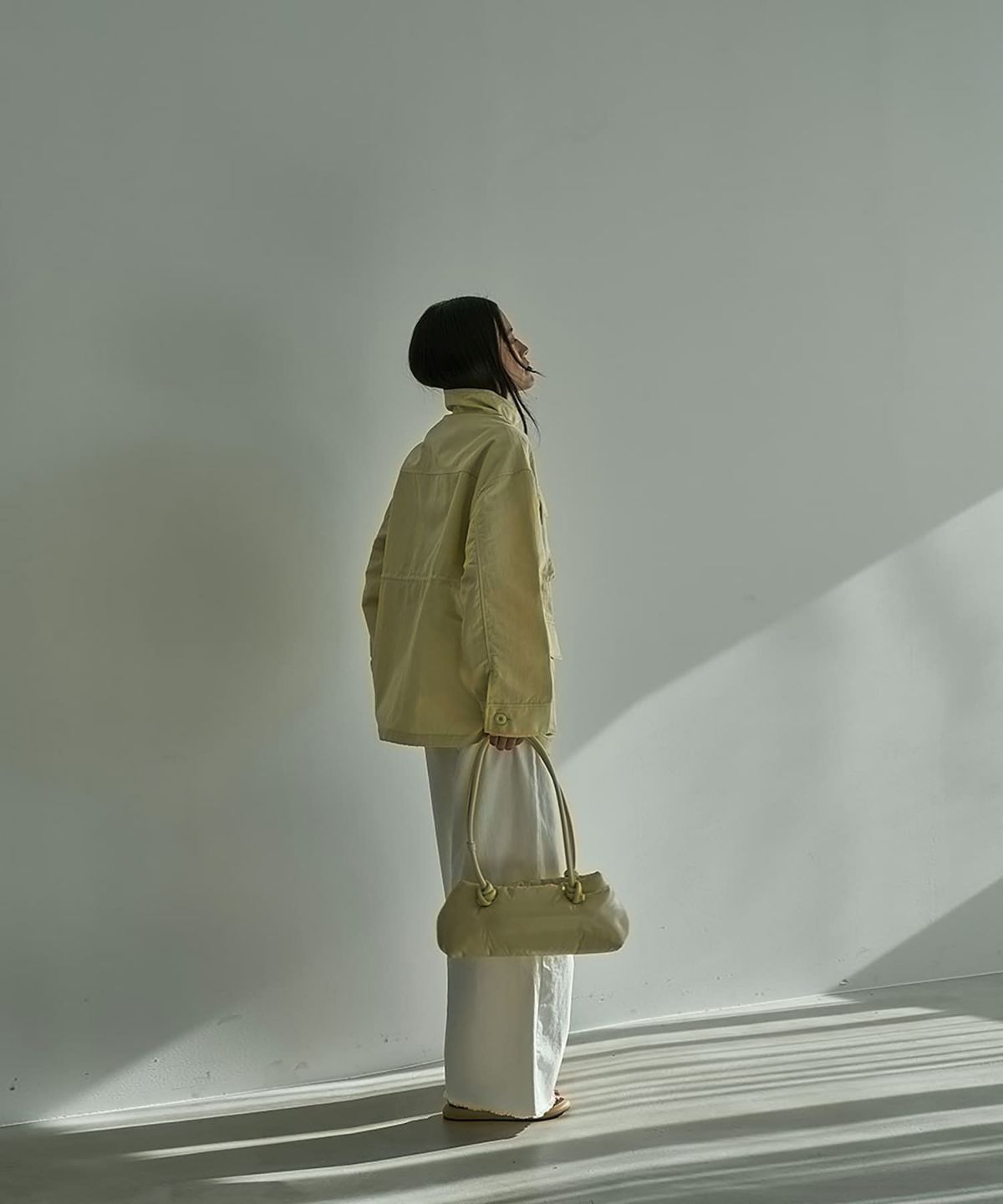 着用イメージ 164cm BUTTER YELLOW	