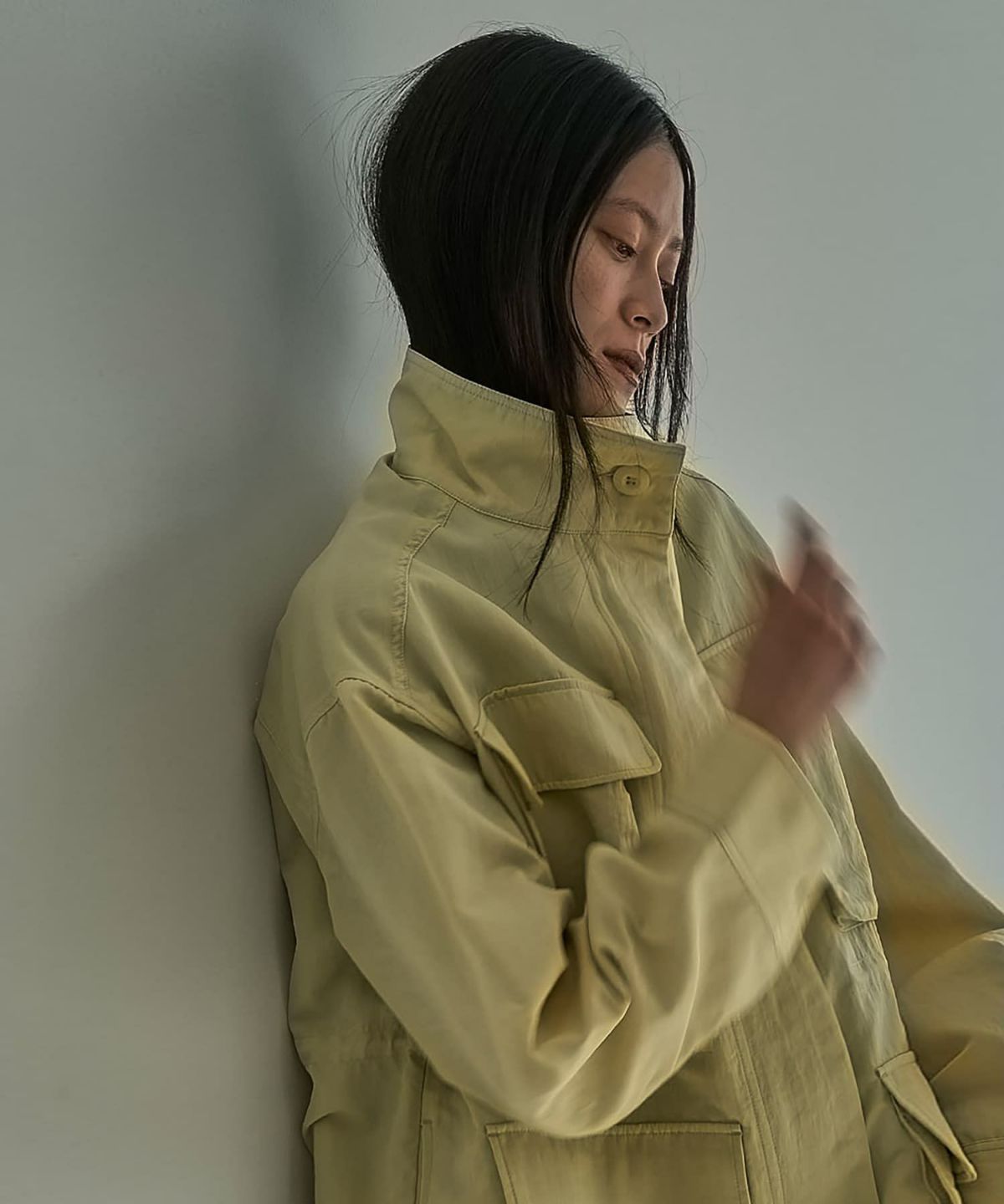 着用イメージ 164cm BUTTER YELLOW	