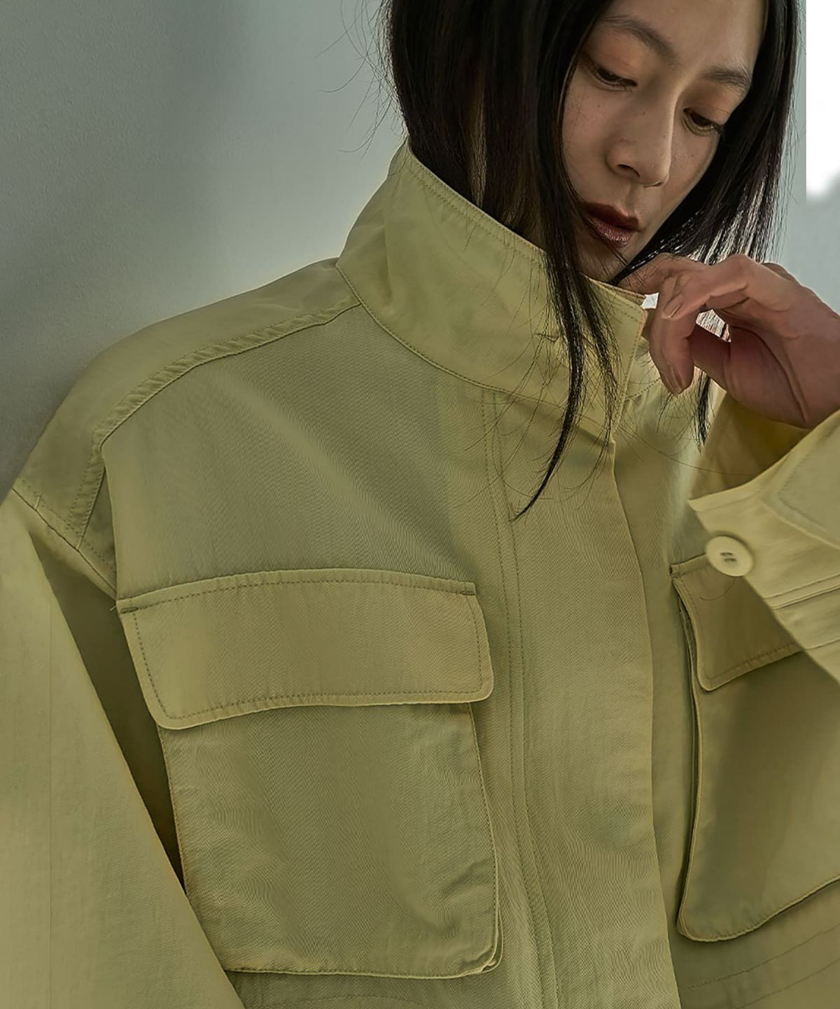 着用イメージ 164cm BUTTER YELLOW	