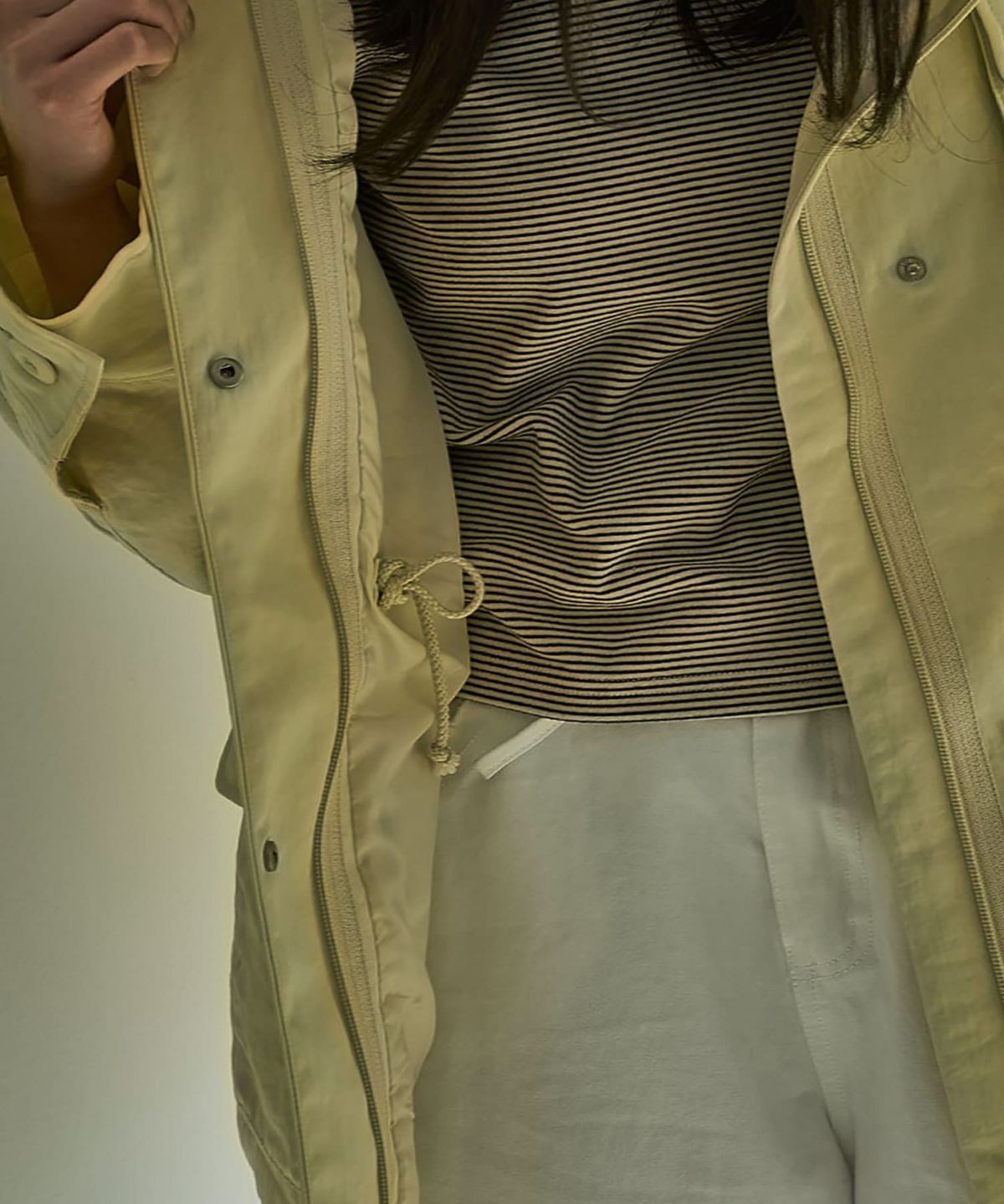 着用イメージ 164cm BUTTER YELLOW	