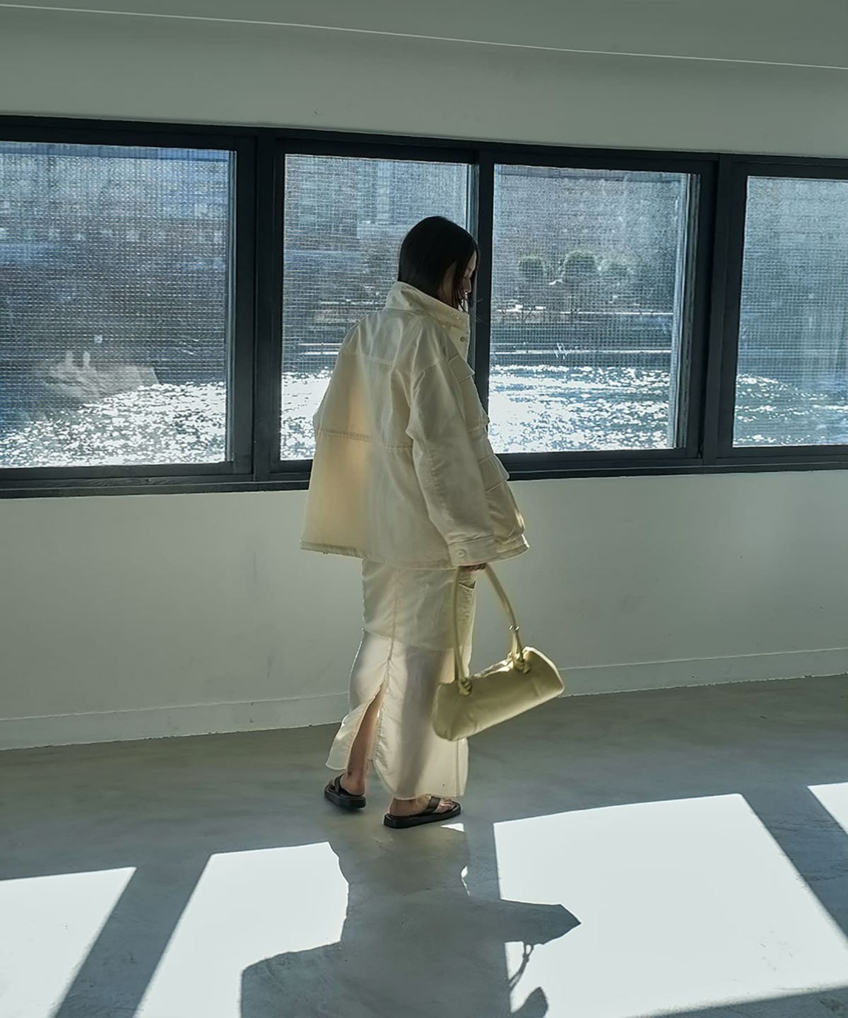 着用イメージ 164cm OFFWHITE